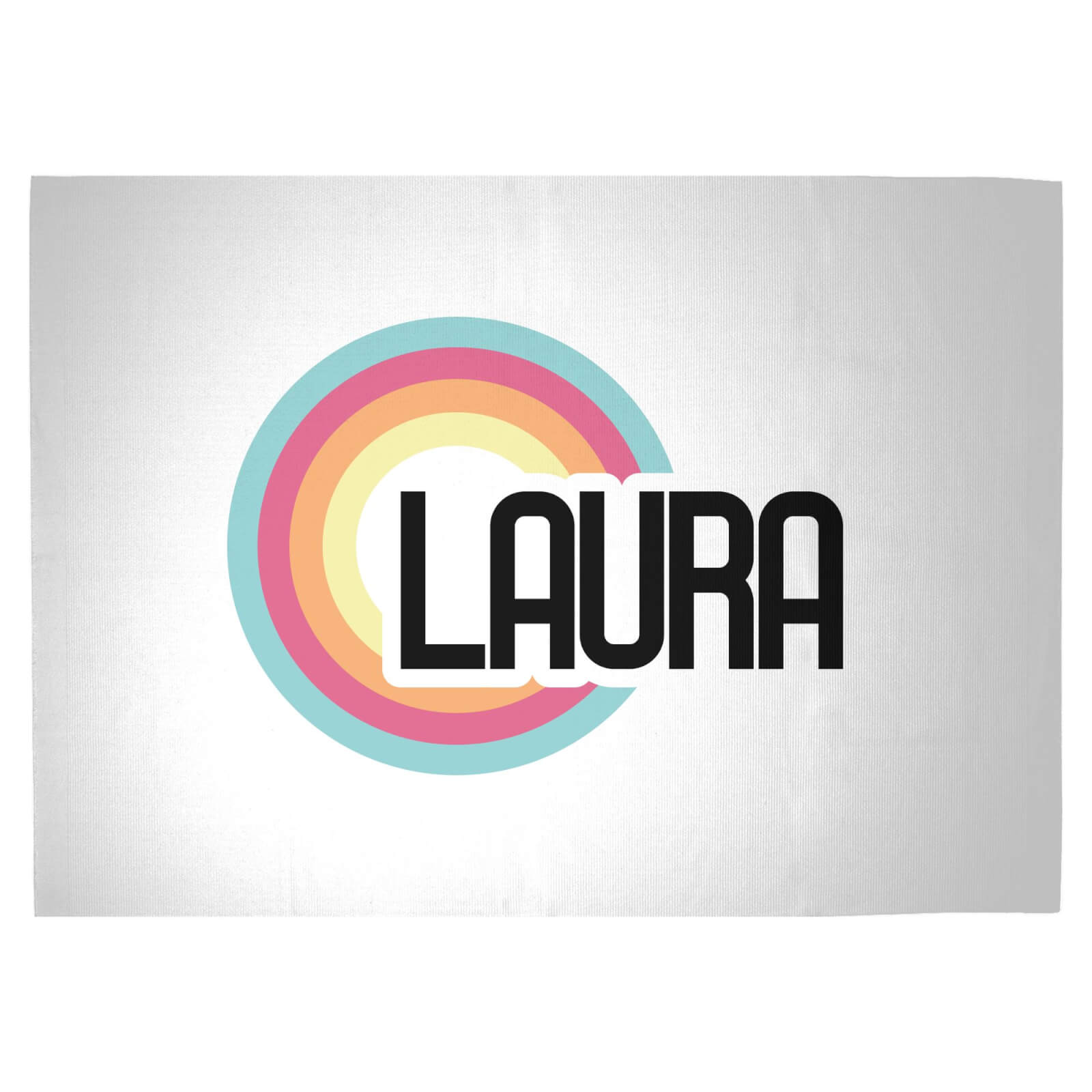 Laura Rainbow Woven Rug - Large