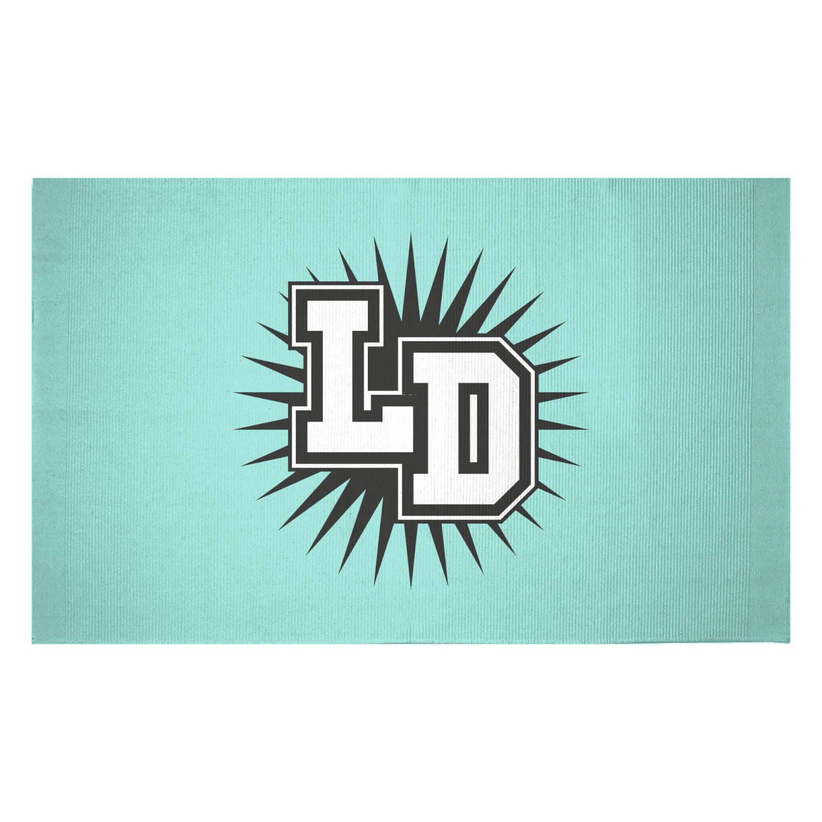 Lockdown Motif Woven Rug - Small