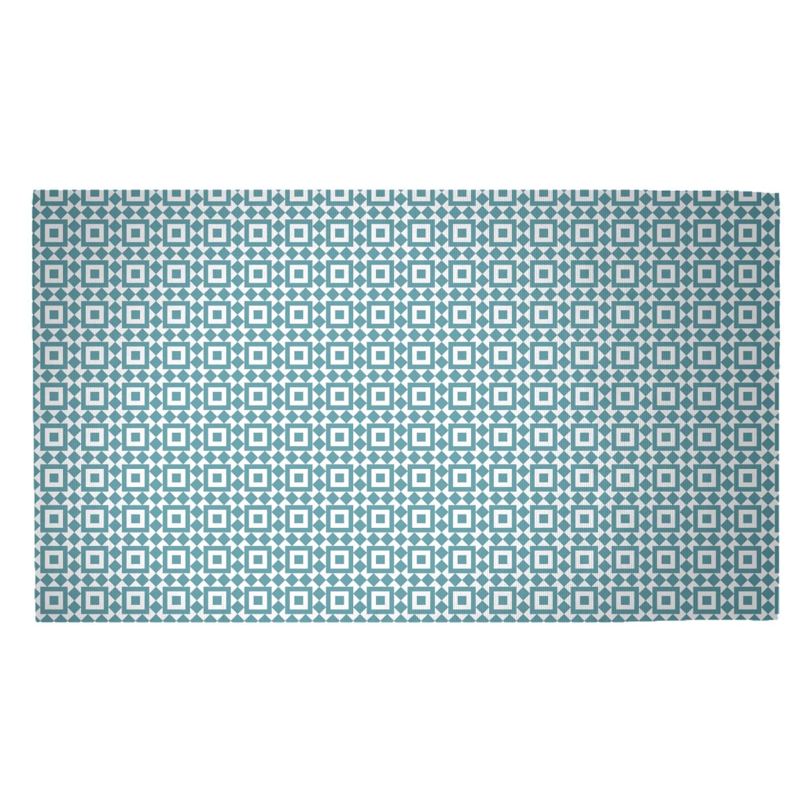 Small Squares Woven Rug - Medium