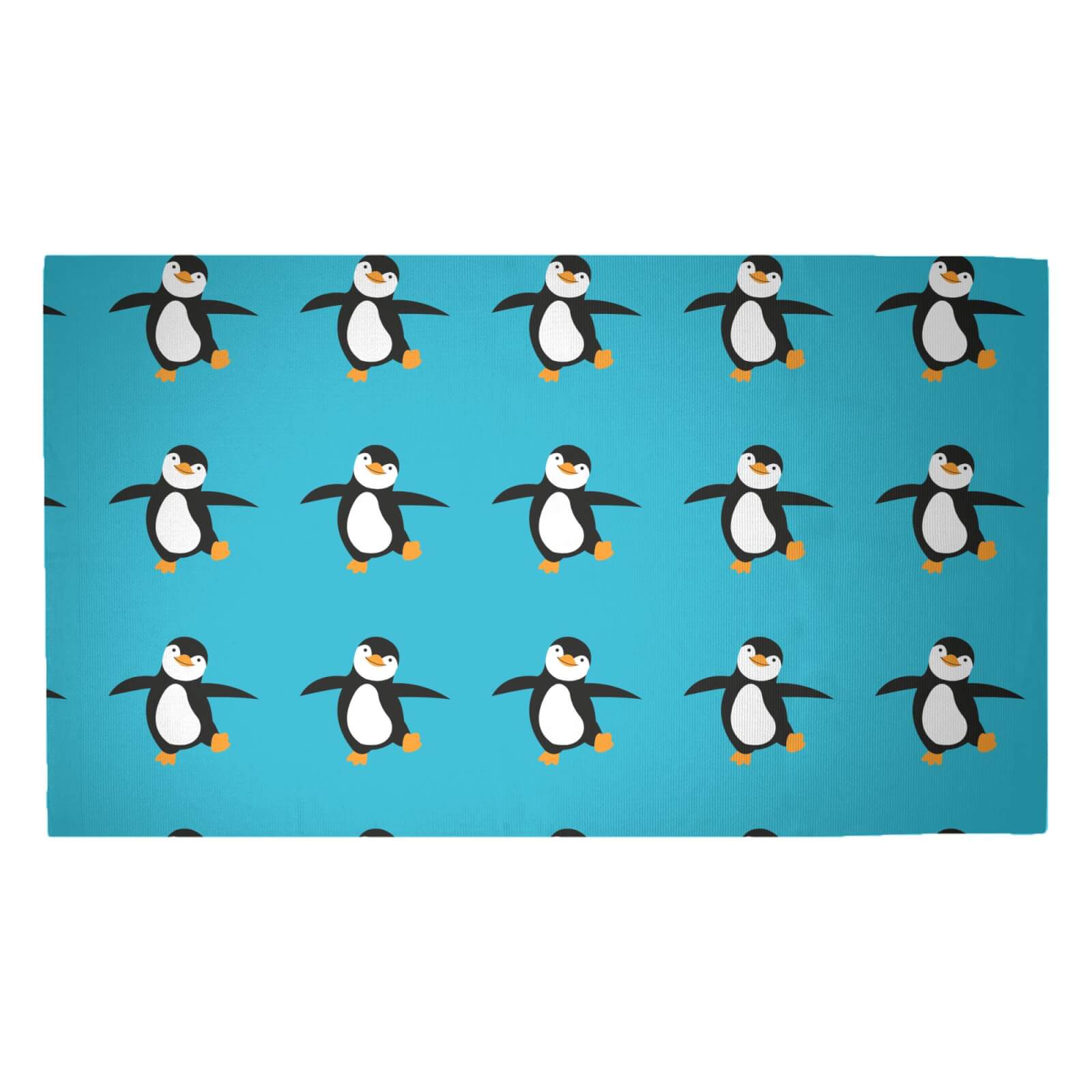 Dancing Penguin Woven Rug - Medium