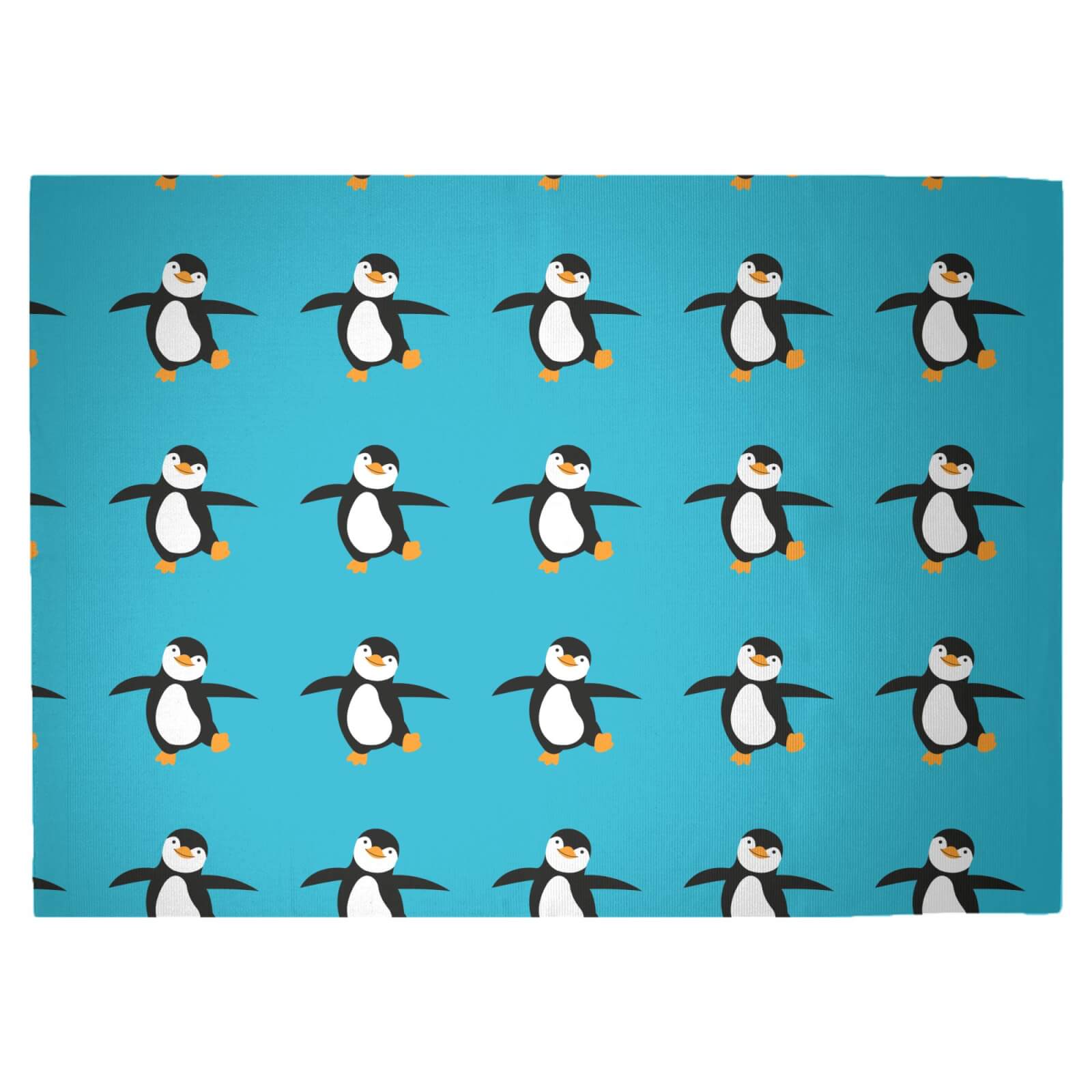 Dancing Penguin Woven Rug - Large