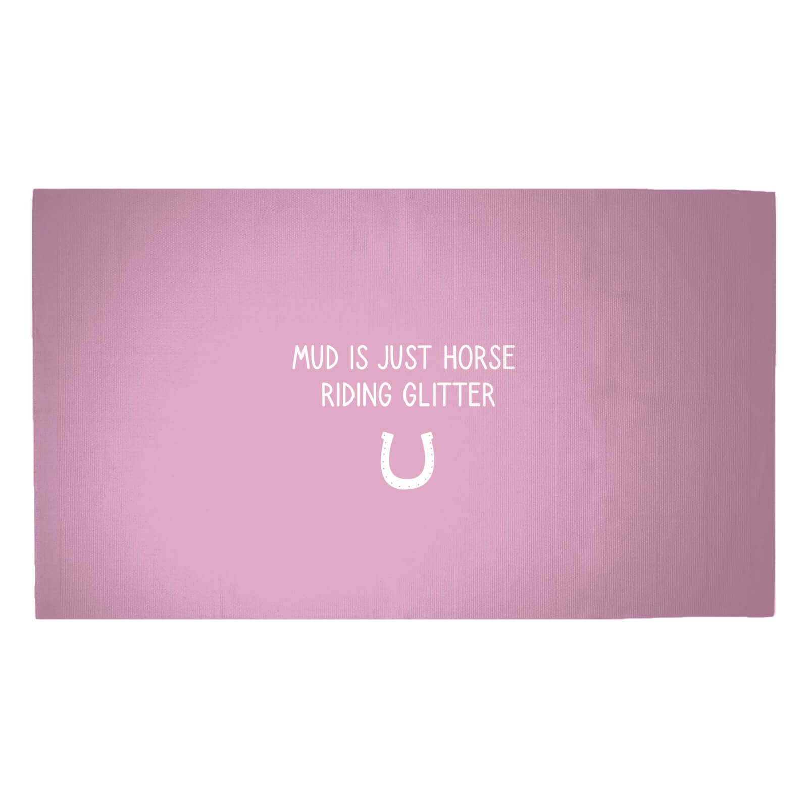 Mud Is Just Horse Riding Glitter Woven Rug - Medium