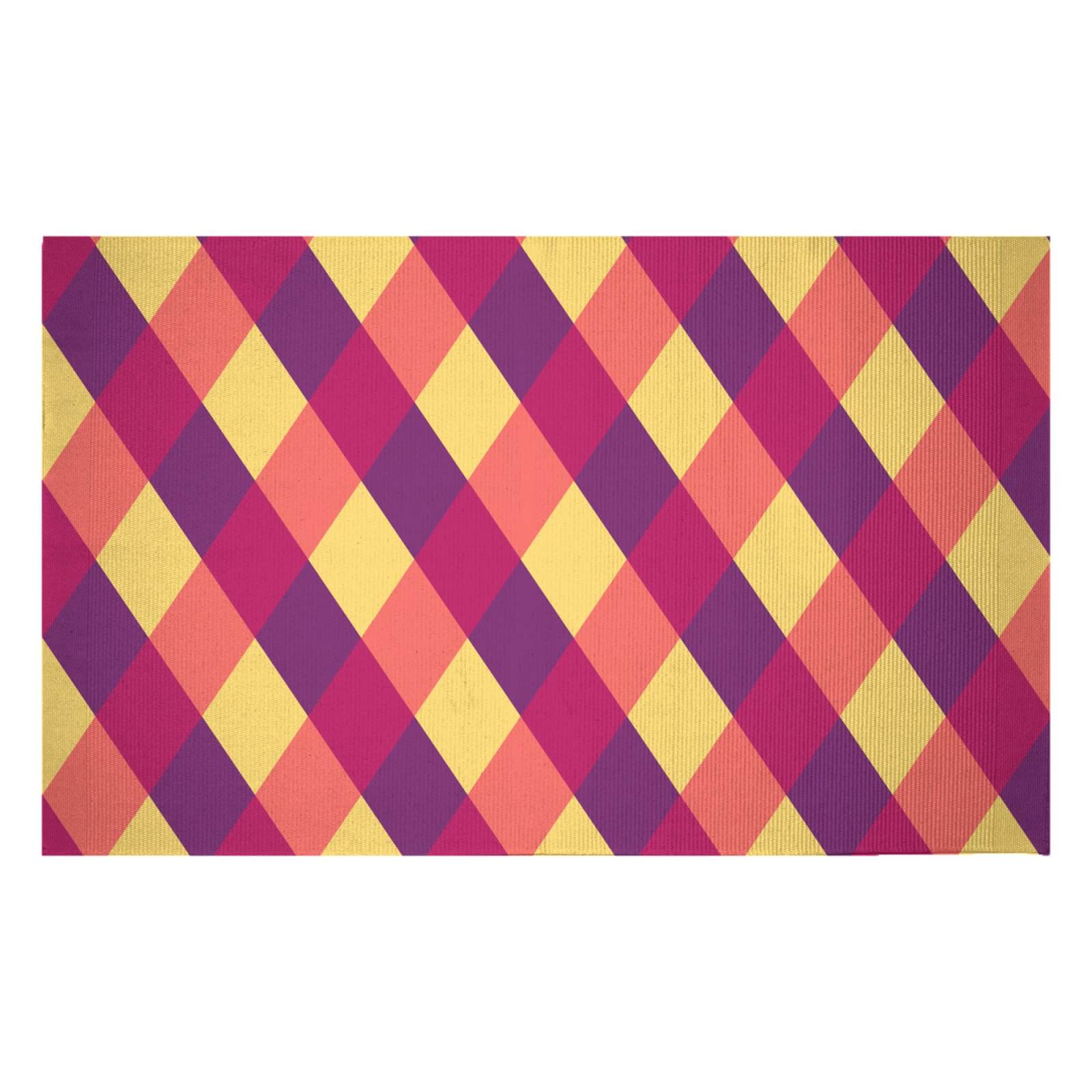 Circus Pattern Woven Rug - Small