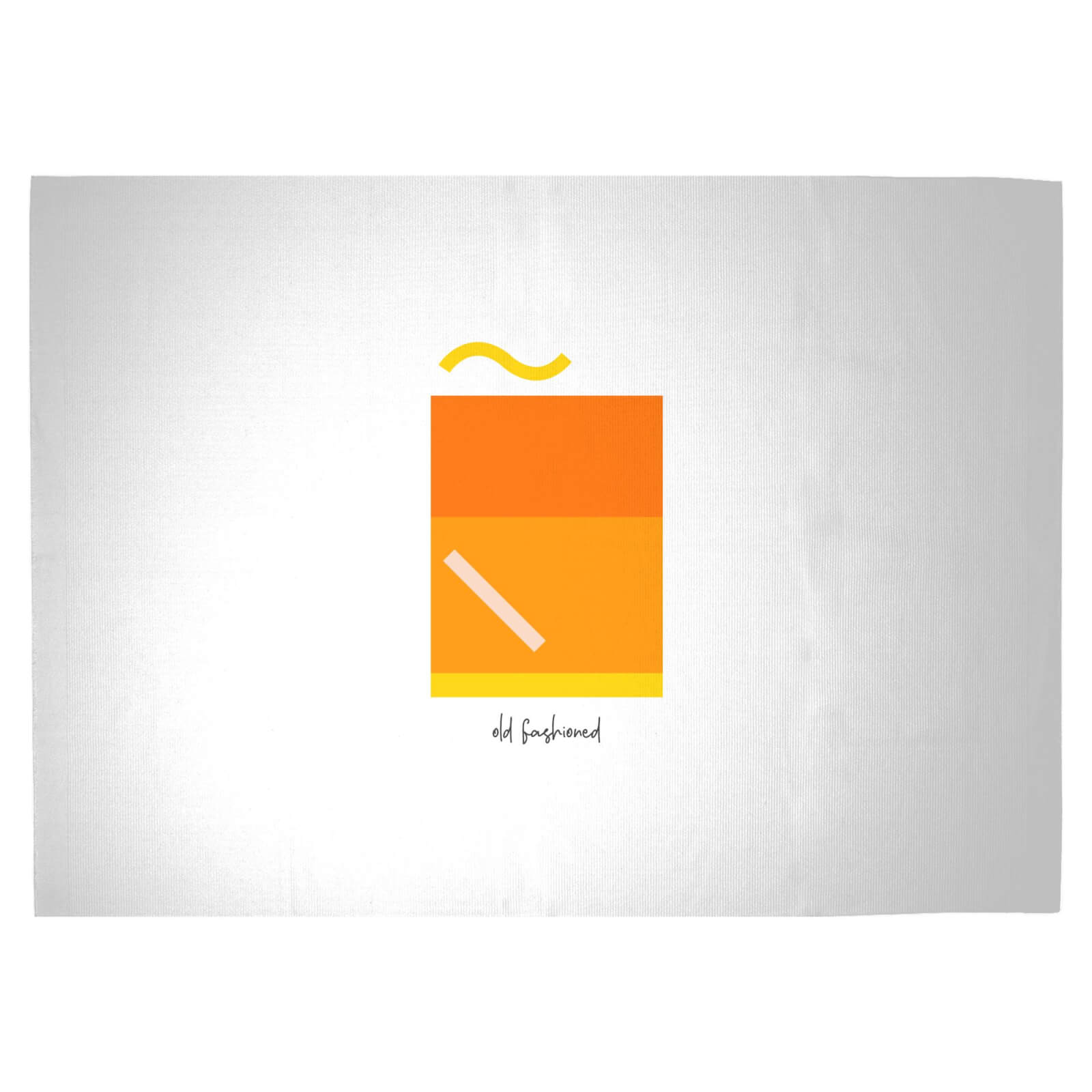 Old Fashioned Whiskey Woven Rug - Large