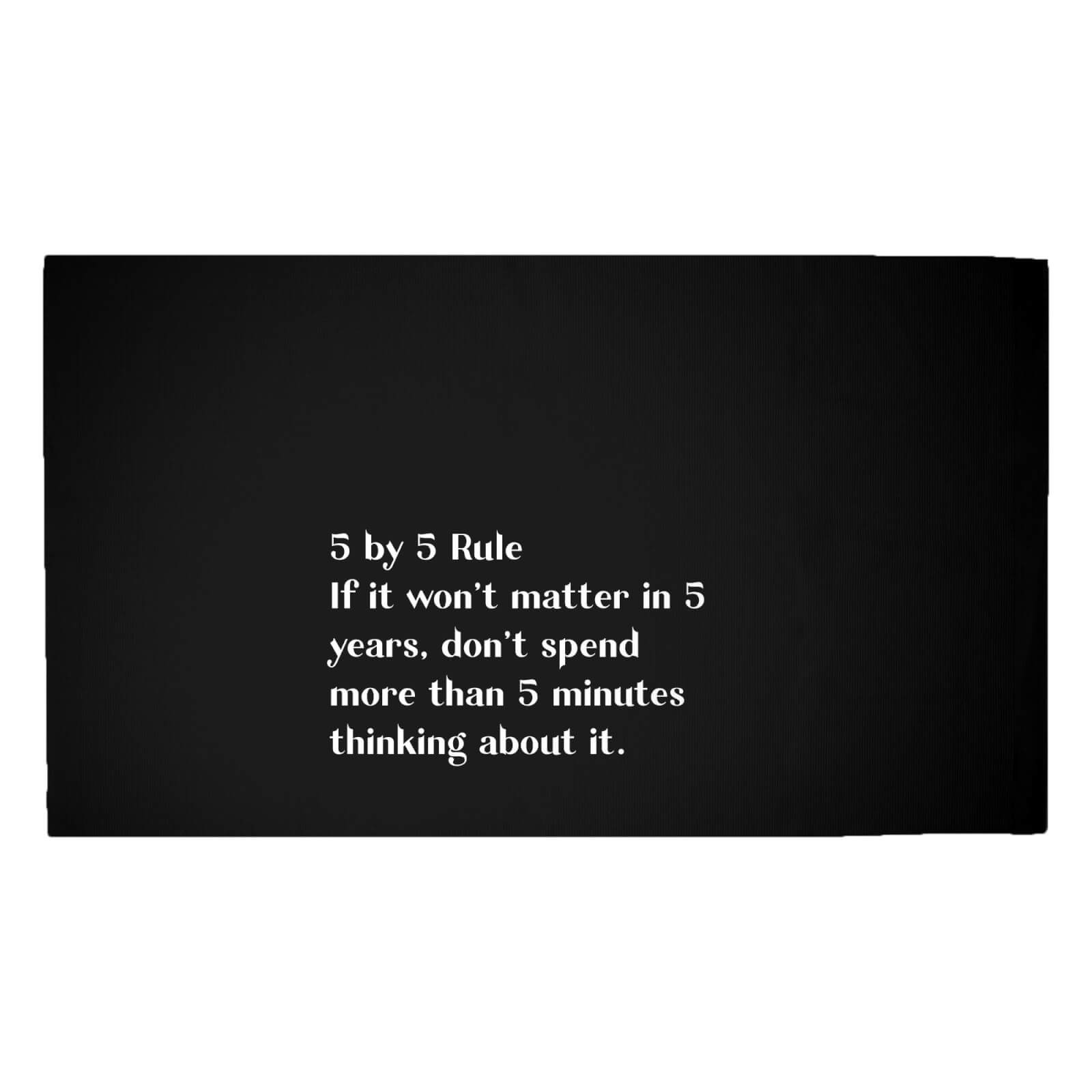 5 By 5 Rule Woven Rug - Medium