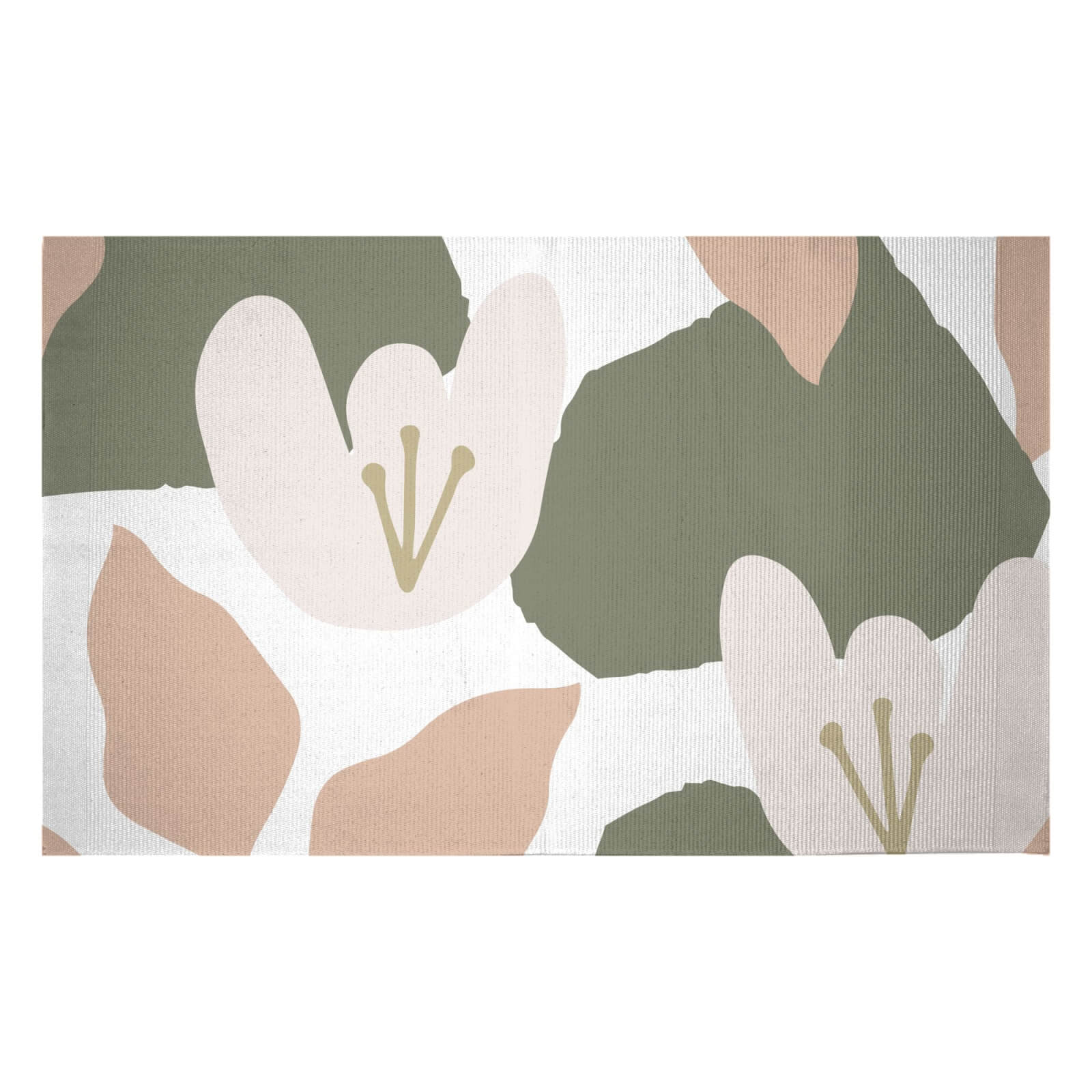 Pond Flowers Woven Rug - Small