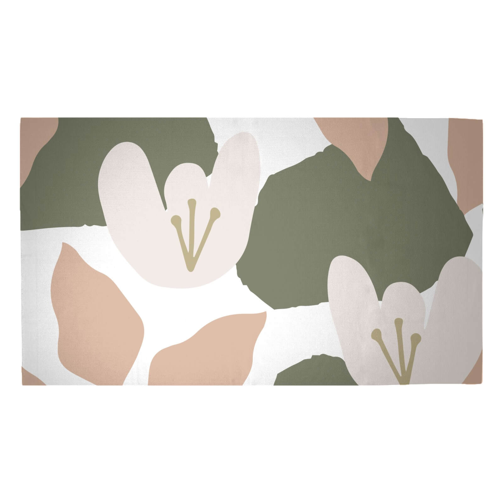 Pond Flowers Woven Rug - Medium