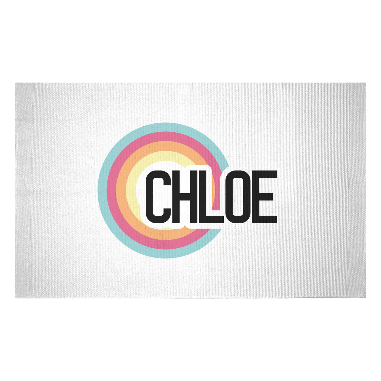 Chloe Rainbow Woven Rug - Small