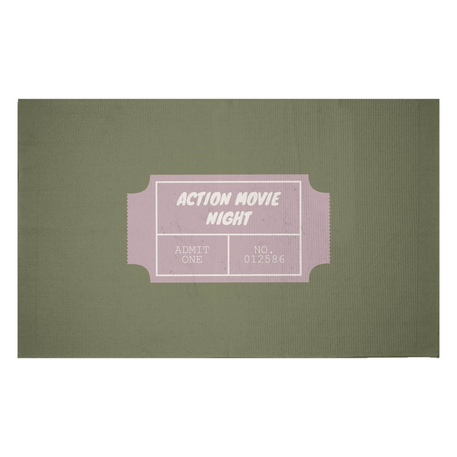 Action Movie Night Woven Rug - Small