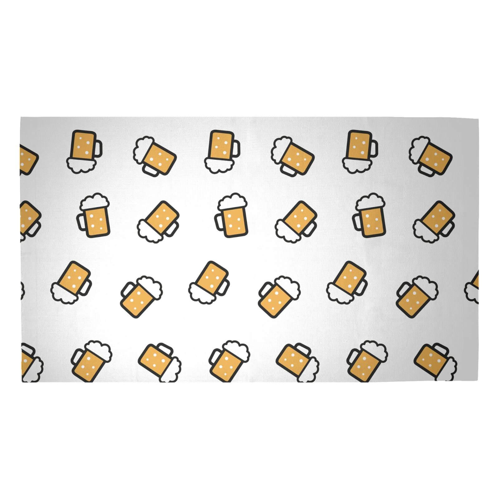 Beer Pattern Woven Rug - Medium