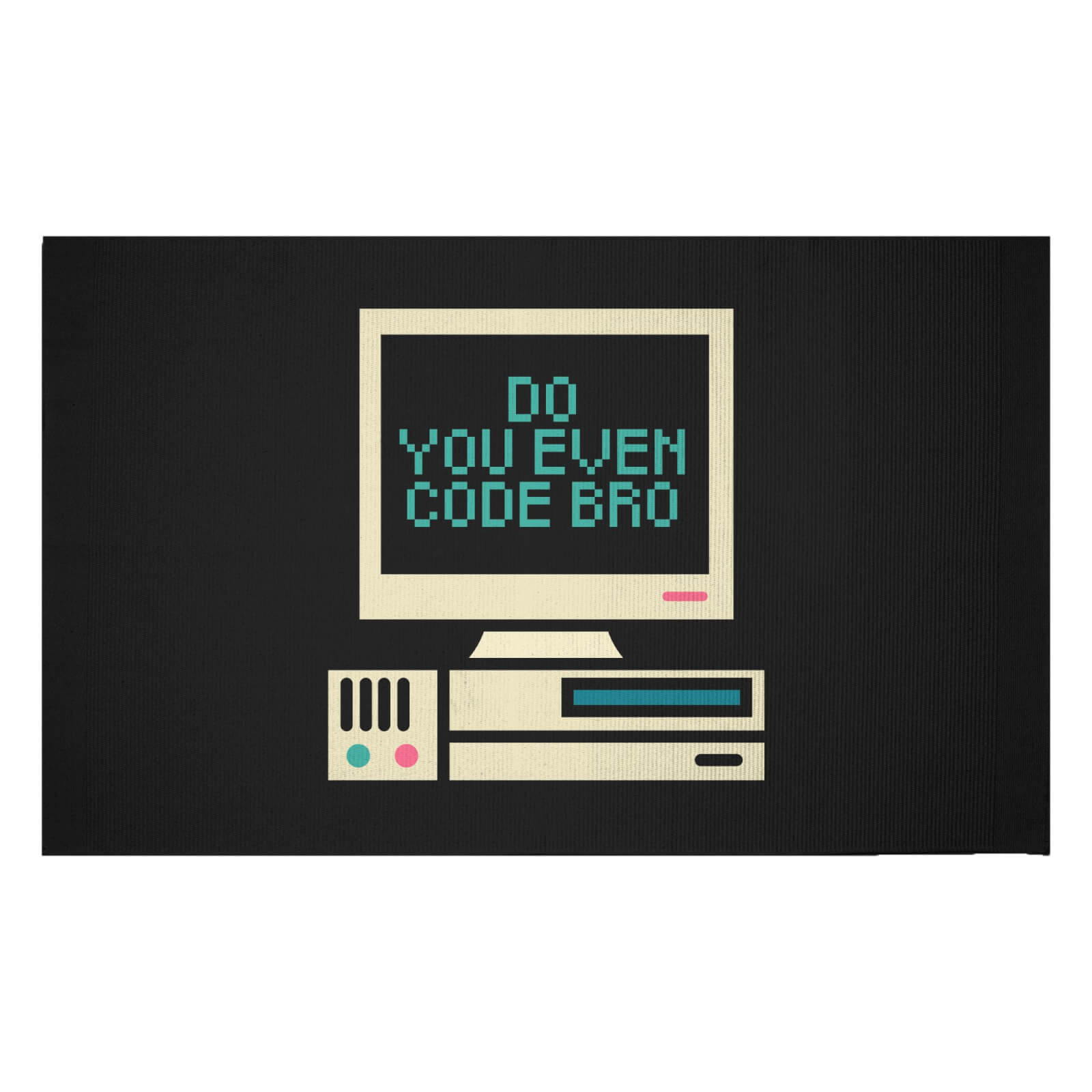 Do You Even Code Bro Woven Rug - Small