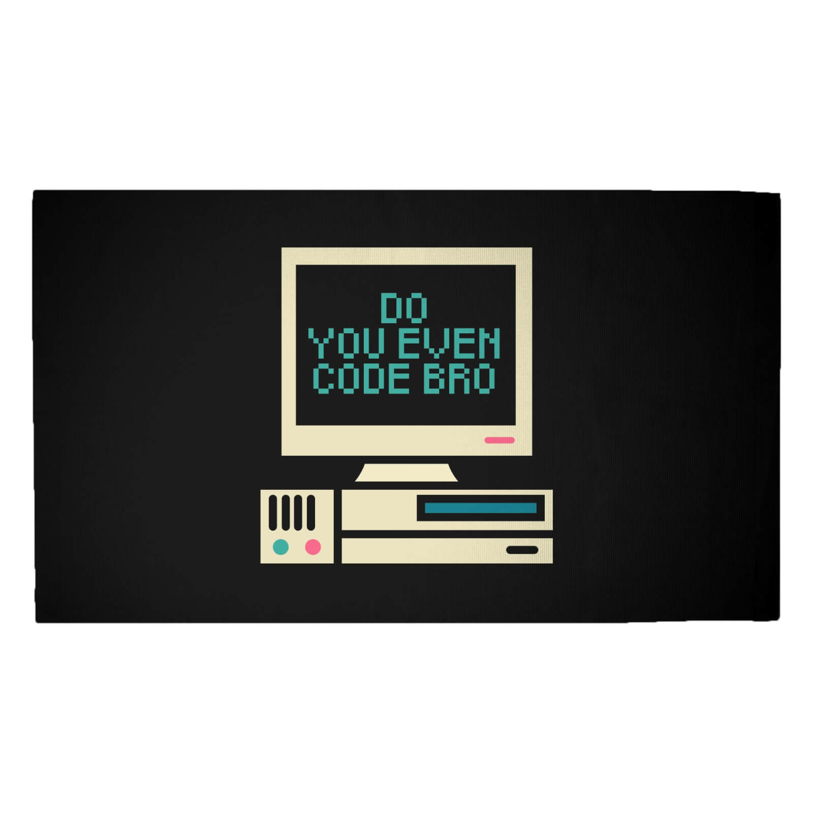 Do You Even Code Bro Woven Rug - Medium