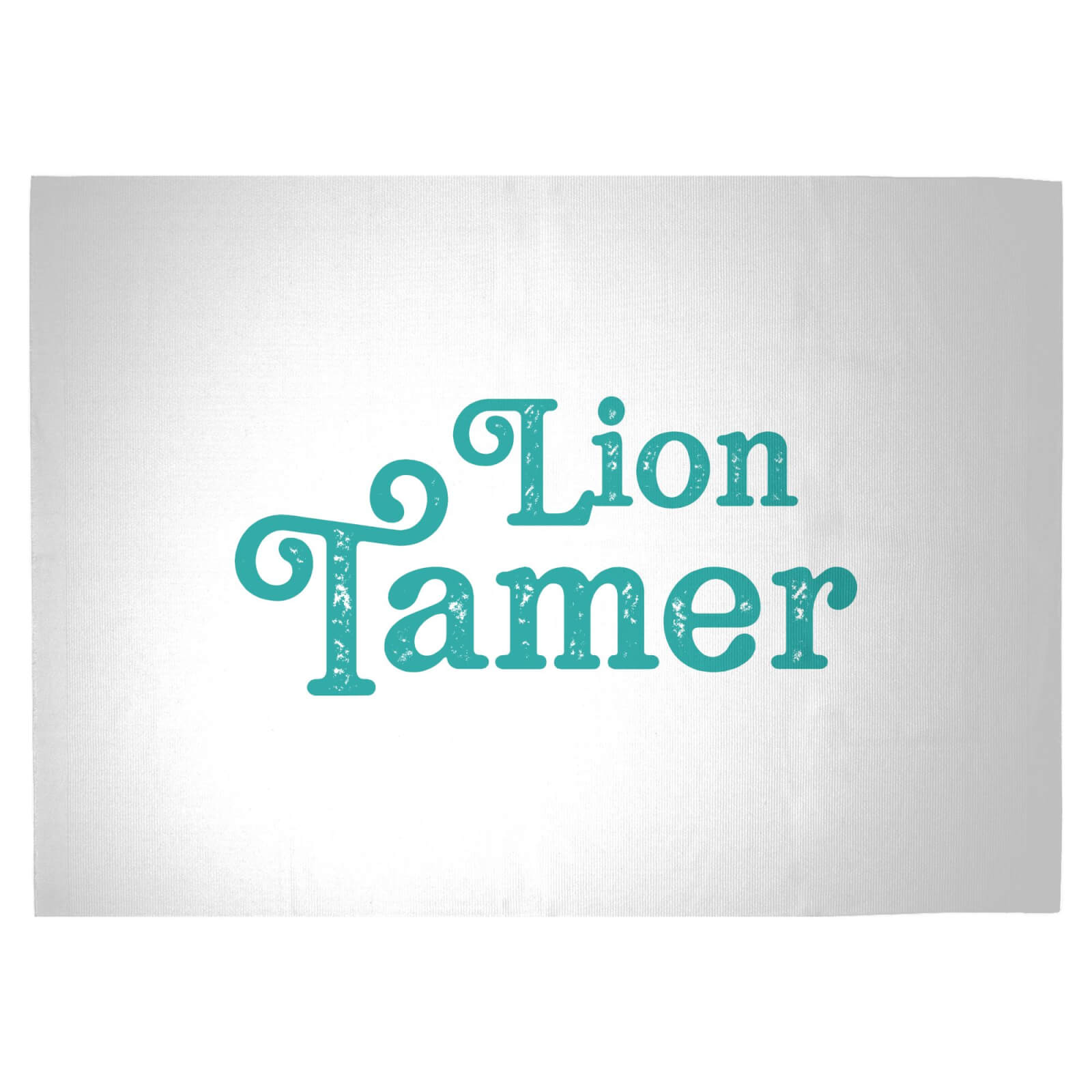 Lion Tamer Woven Rug - Large