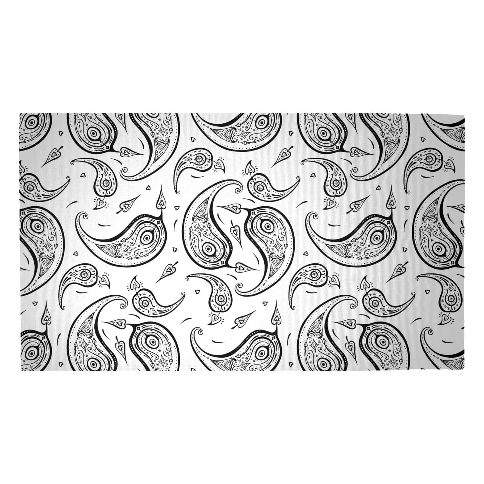 Tear Drop Paisley Woven Rug - Medium