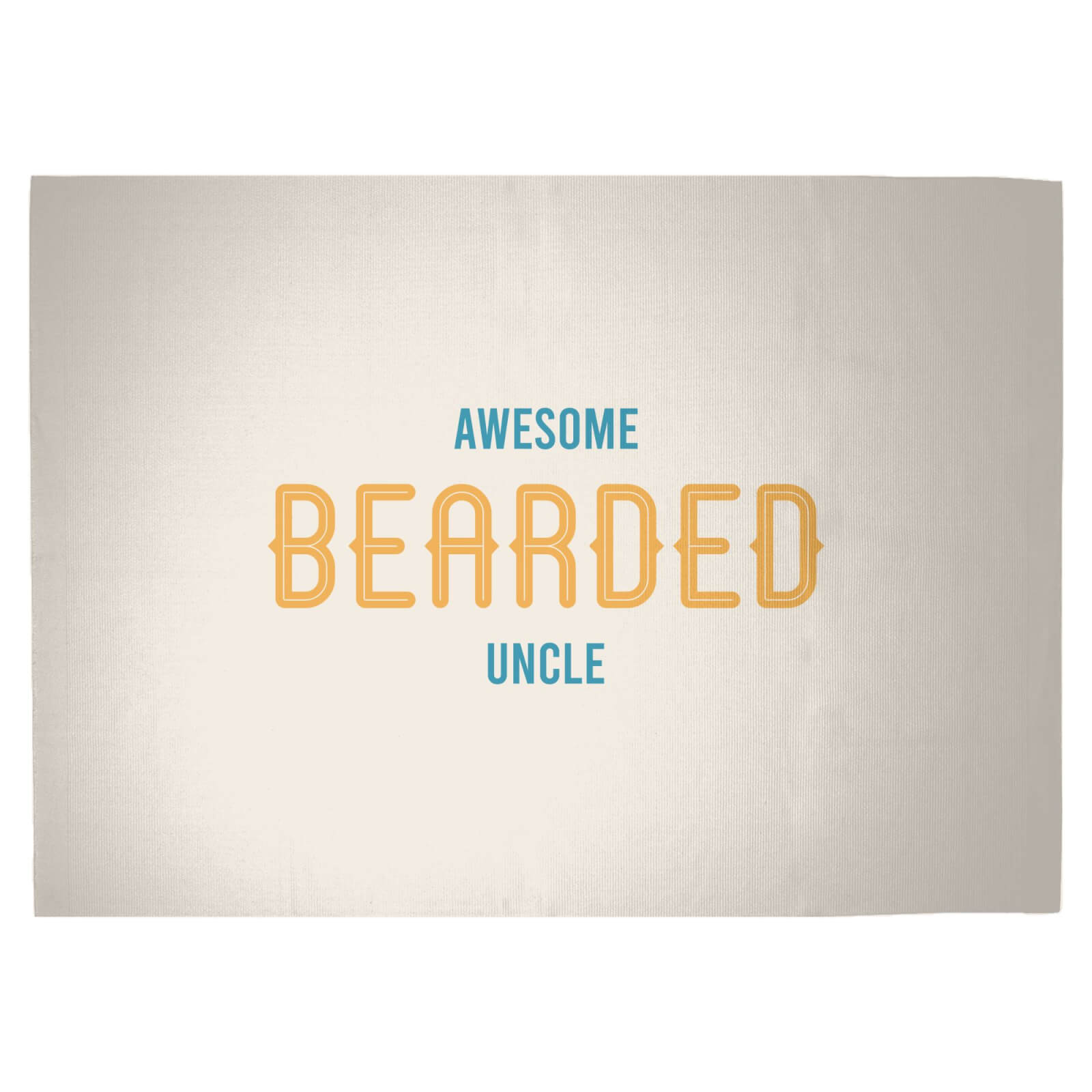 Awesome Bearded Uncle Woven Rug - Large