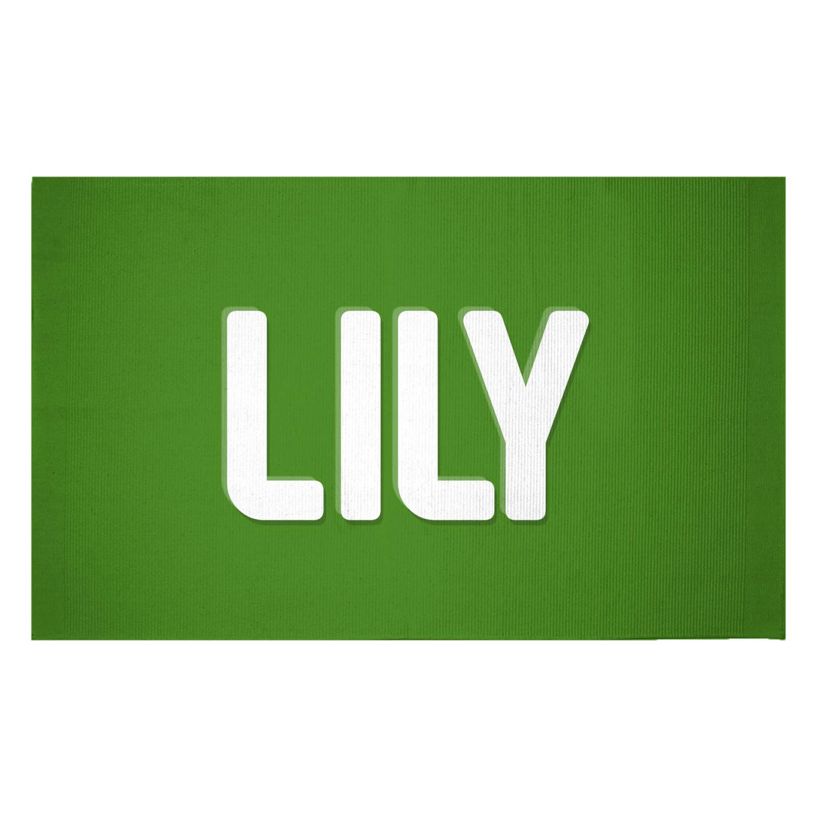Embossed Lily Woven Rug - Small