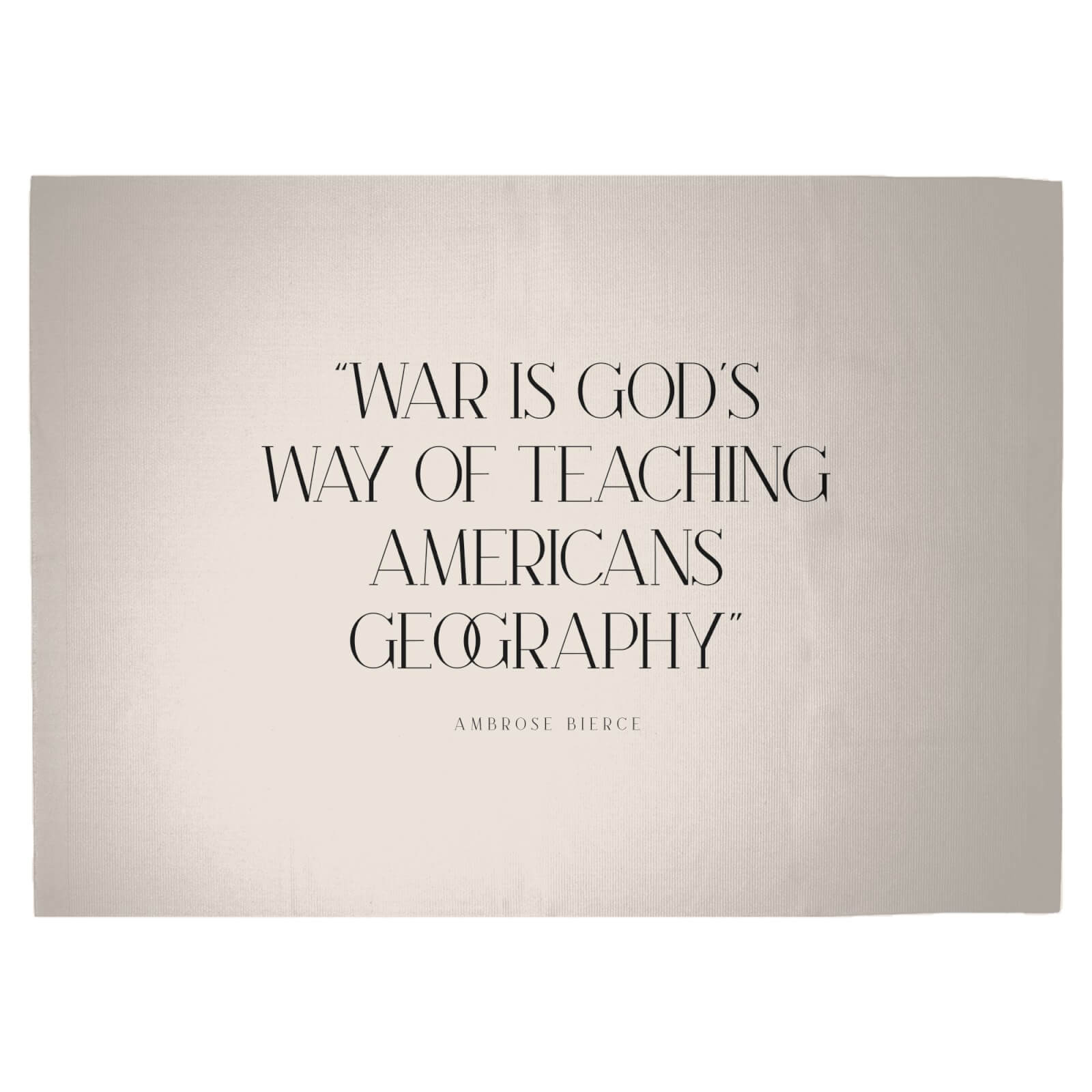 War Is God's Way Woven Rug - Large