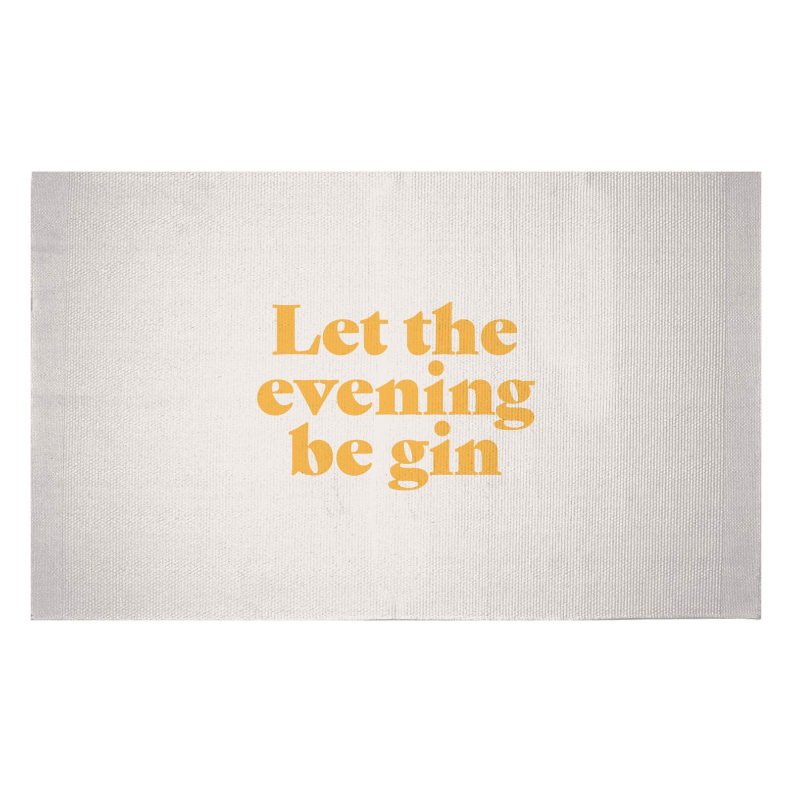Let The Evening Be Gin Woven Rug - Small