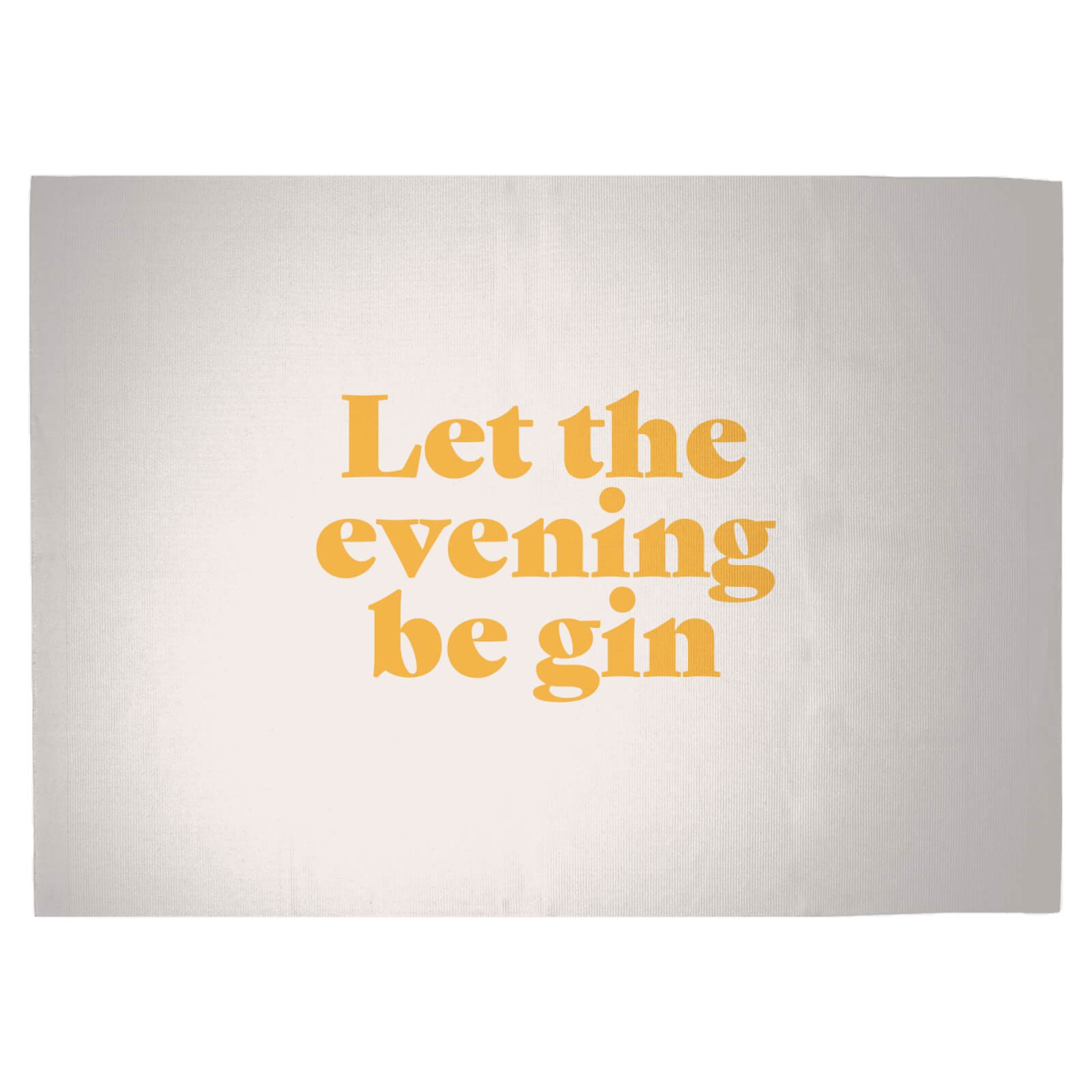 Let The Evening Be Gin Woven Rug - Large