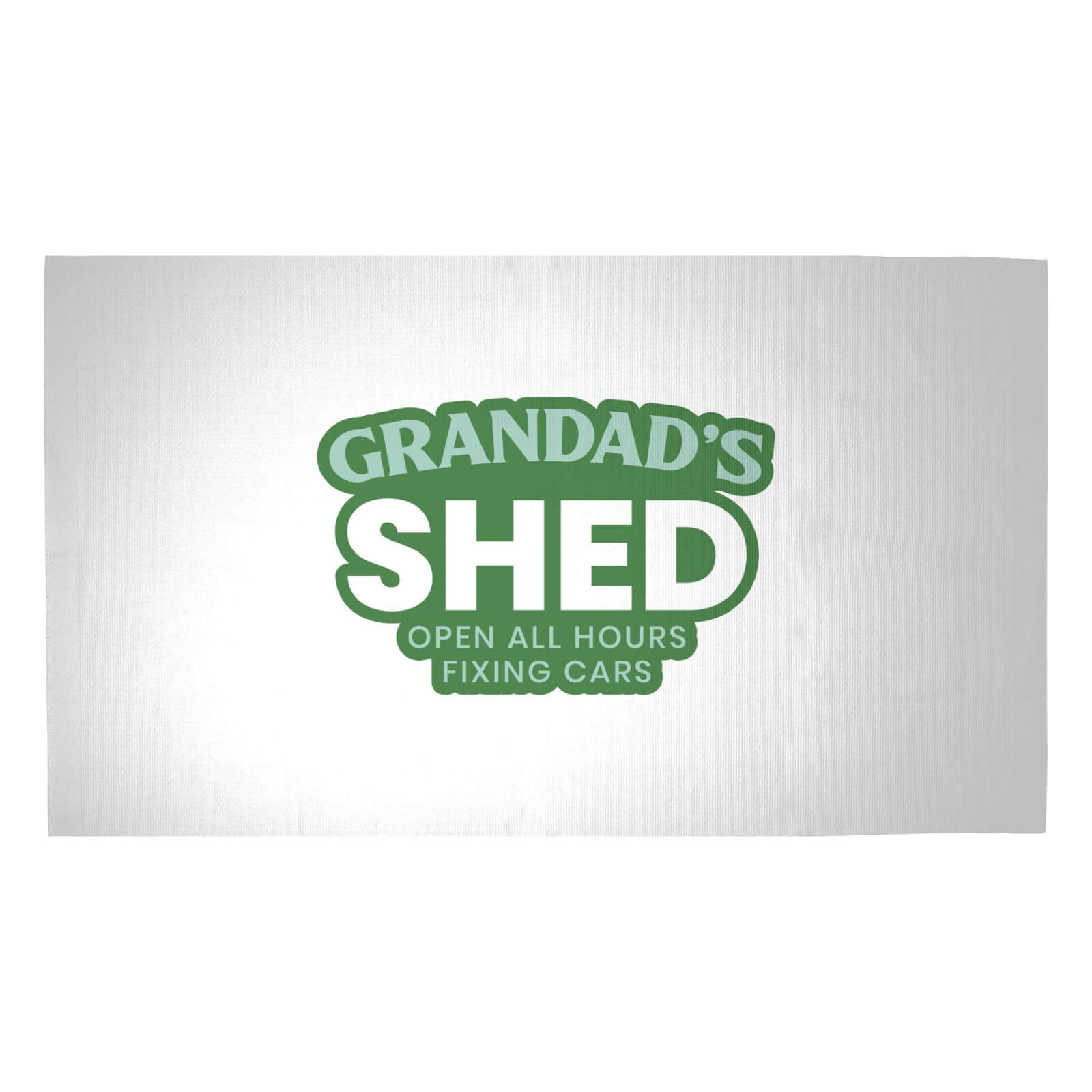 Grandad's Shed Woven Rug - Medium
