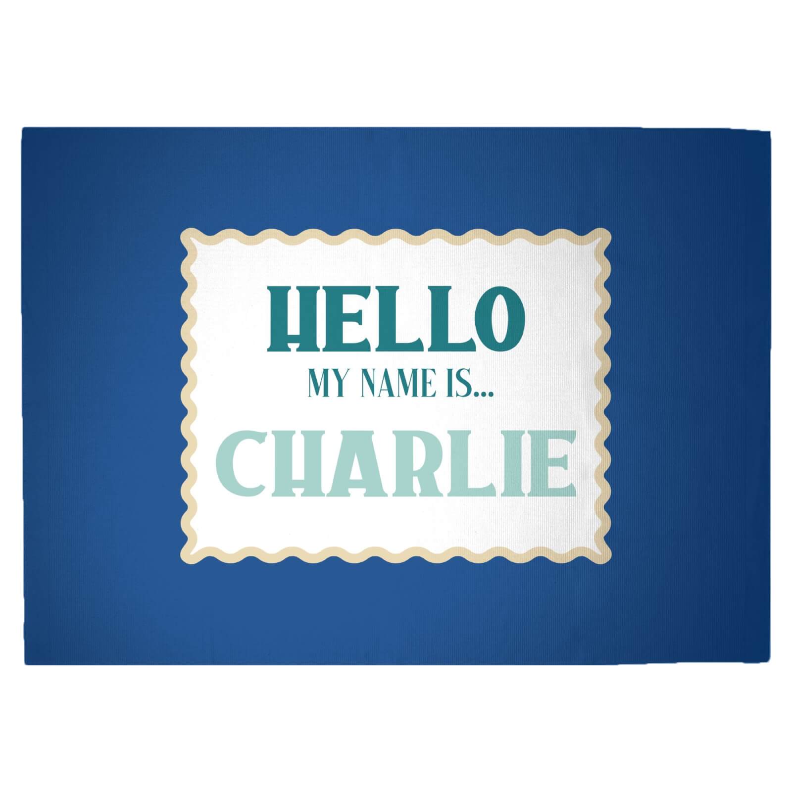 Hello, My Name Is Charlie Woven Rug - Large