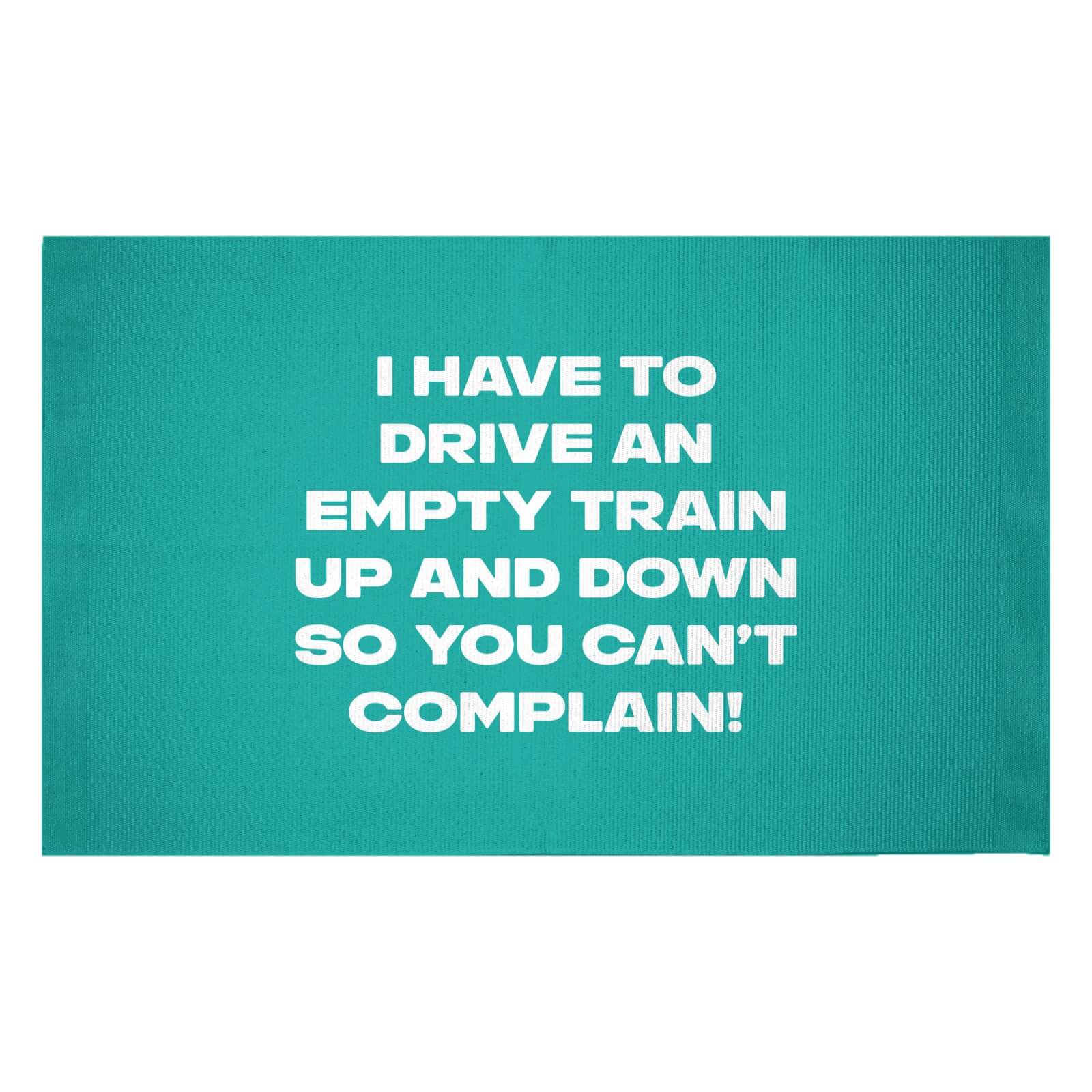Driving Empty Trains Woven Rug - Small
