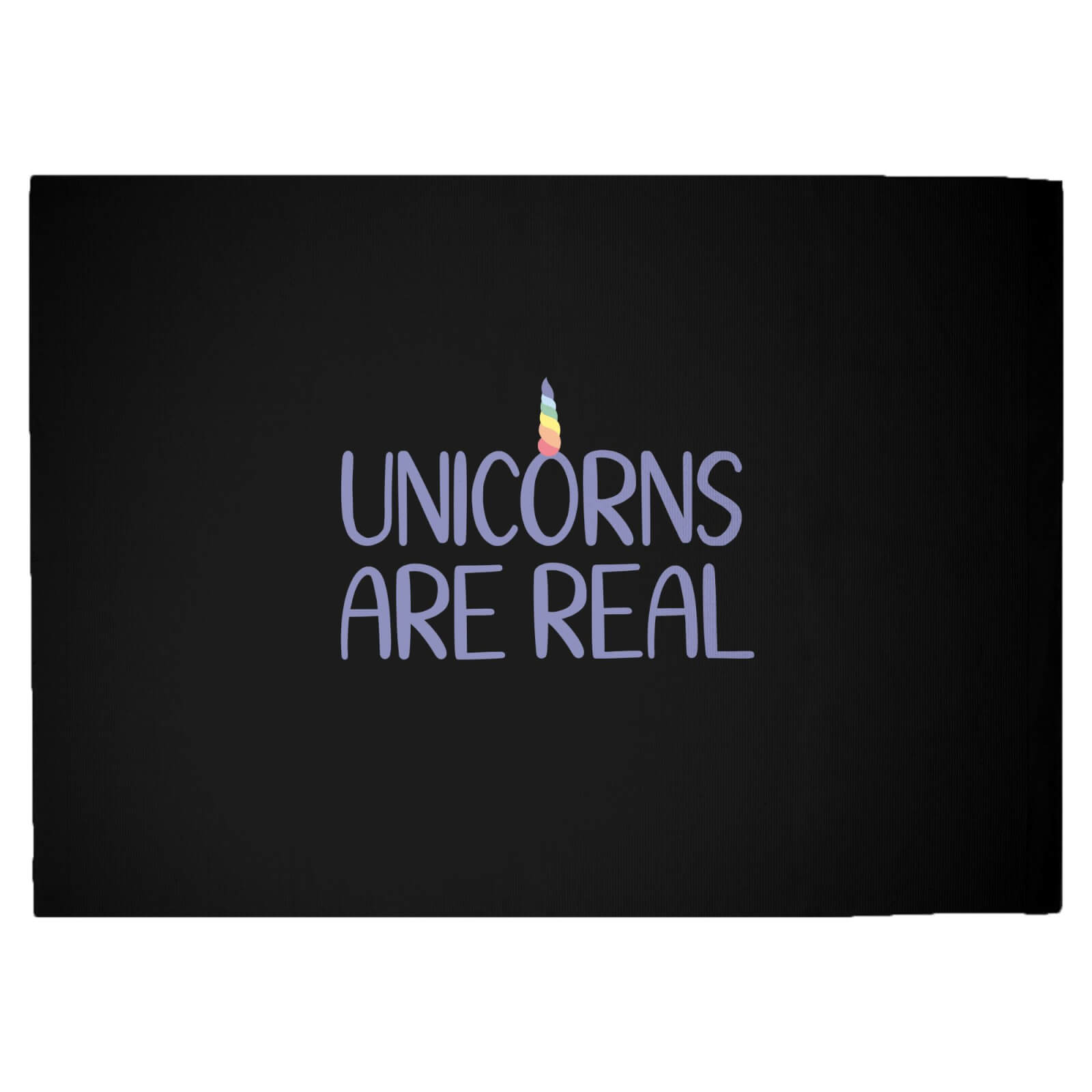 Unicorns Are Real Woven Rug - Large