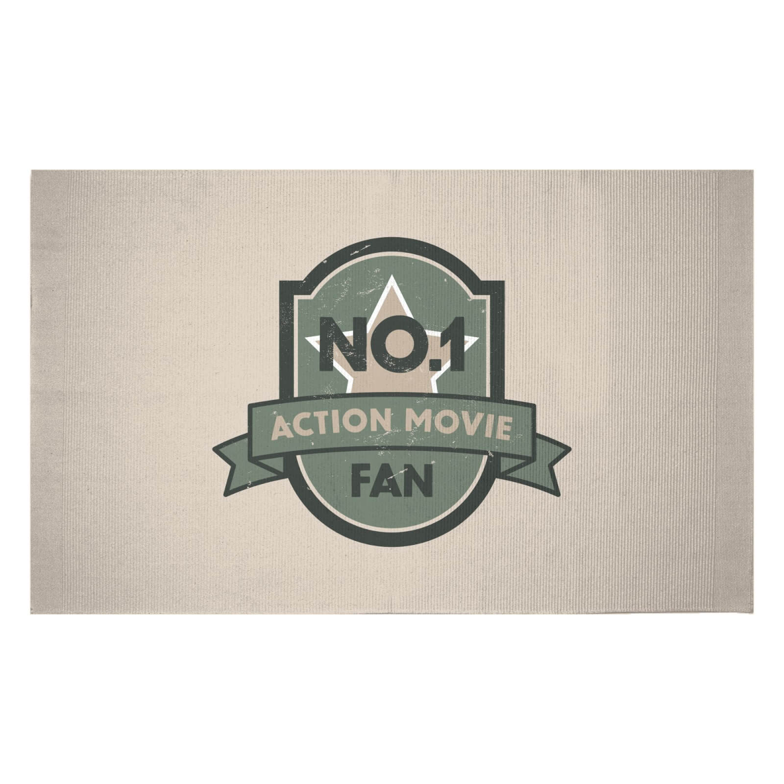 No.1 Action Movie Fan Woven Rug - Small