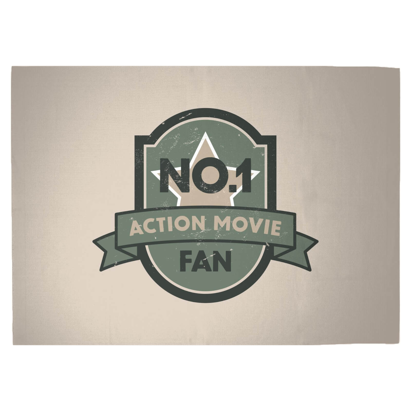 No.1 Action Movie Fan Woven Rug - Large