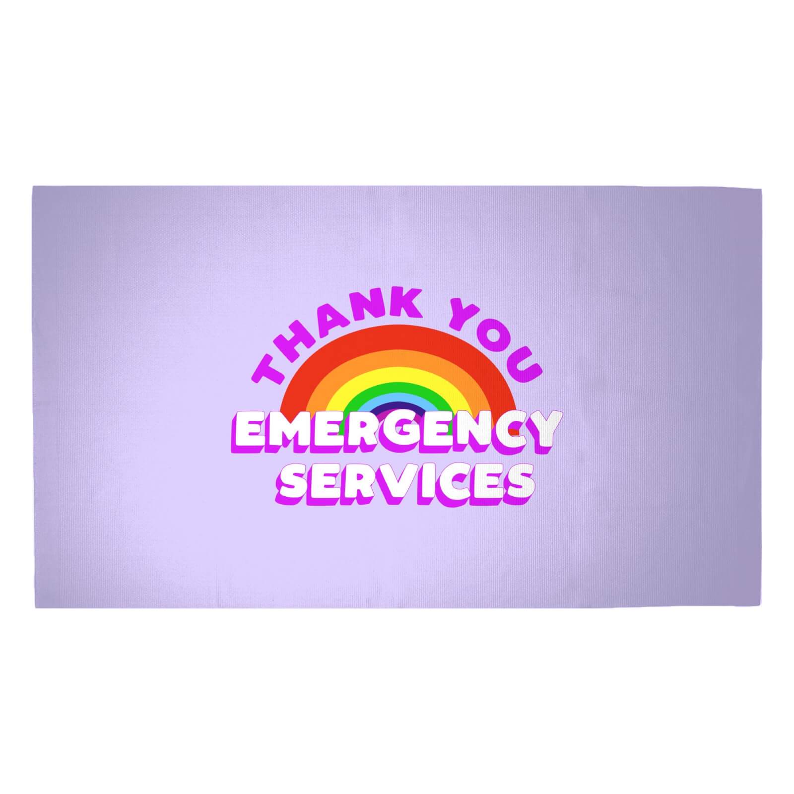 Thank You Emergency Services Woven Rug - Medium