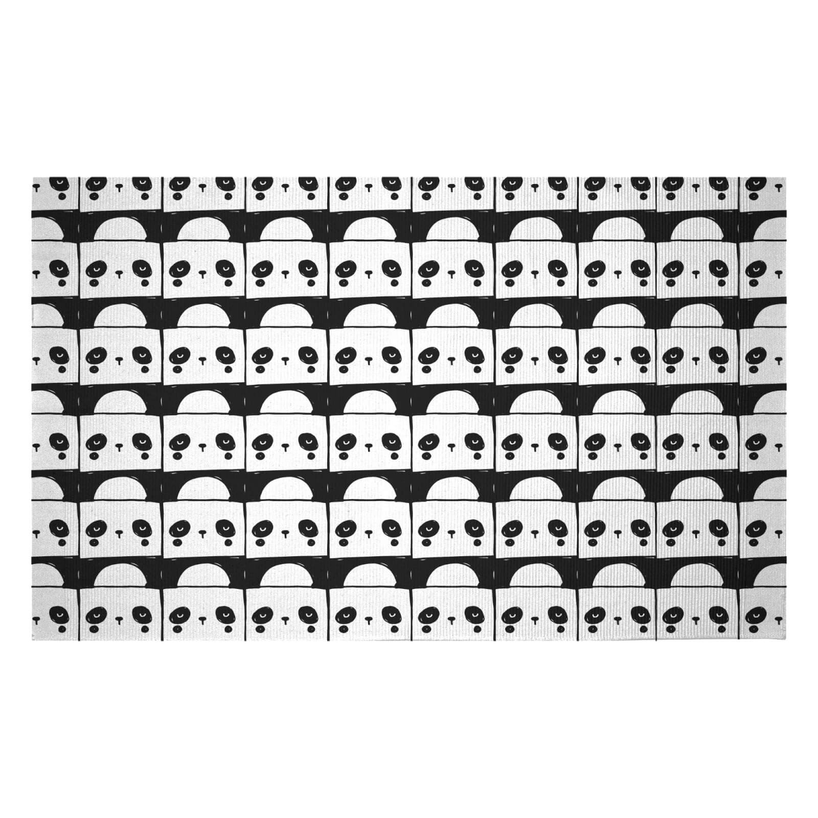 Panda Party Woven Rug - Small