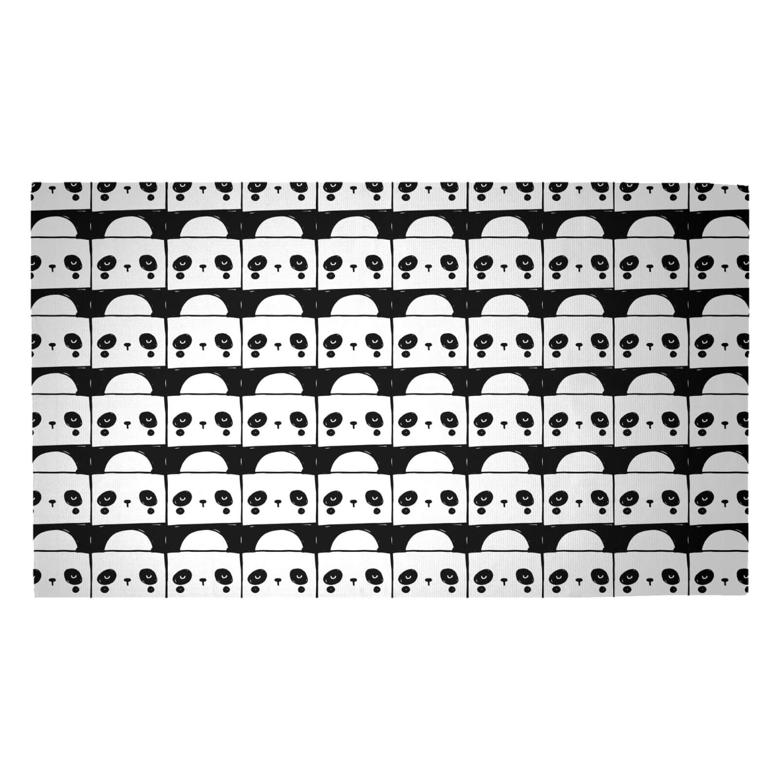 Panda Party Woven Rug - Medium