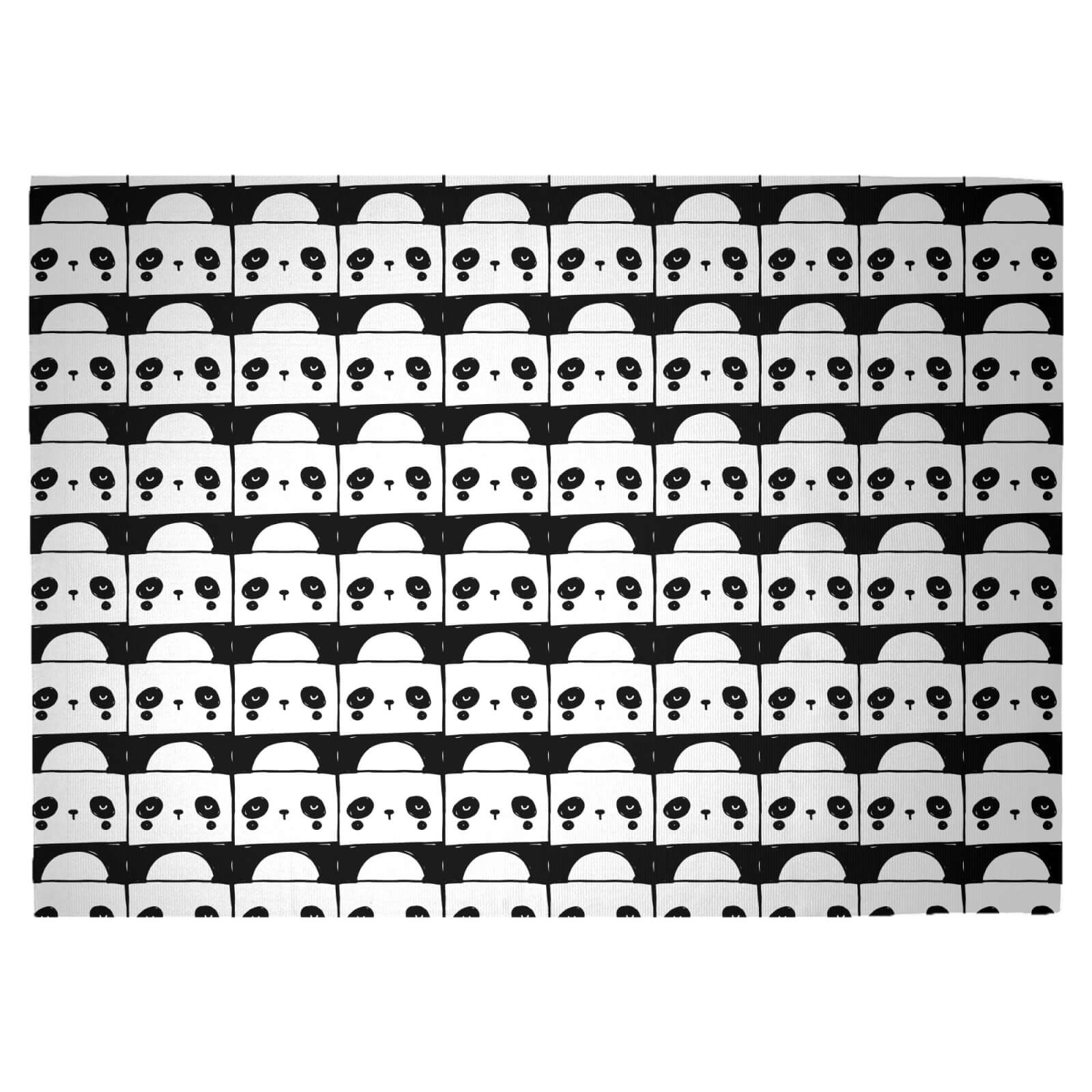Panda Party Woven Rug - Large