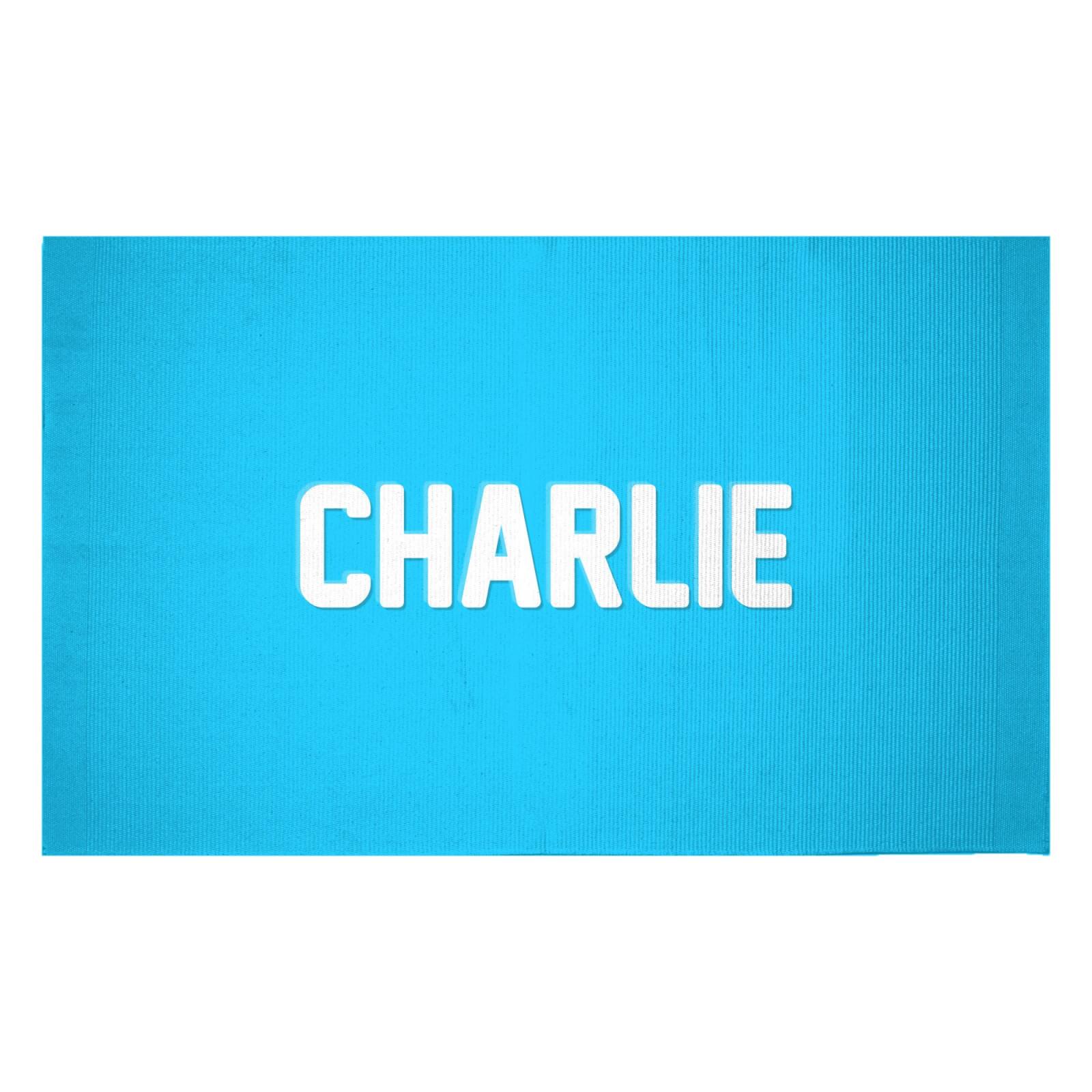 Embossed Charlie Woven Rug - Small