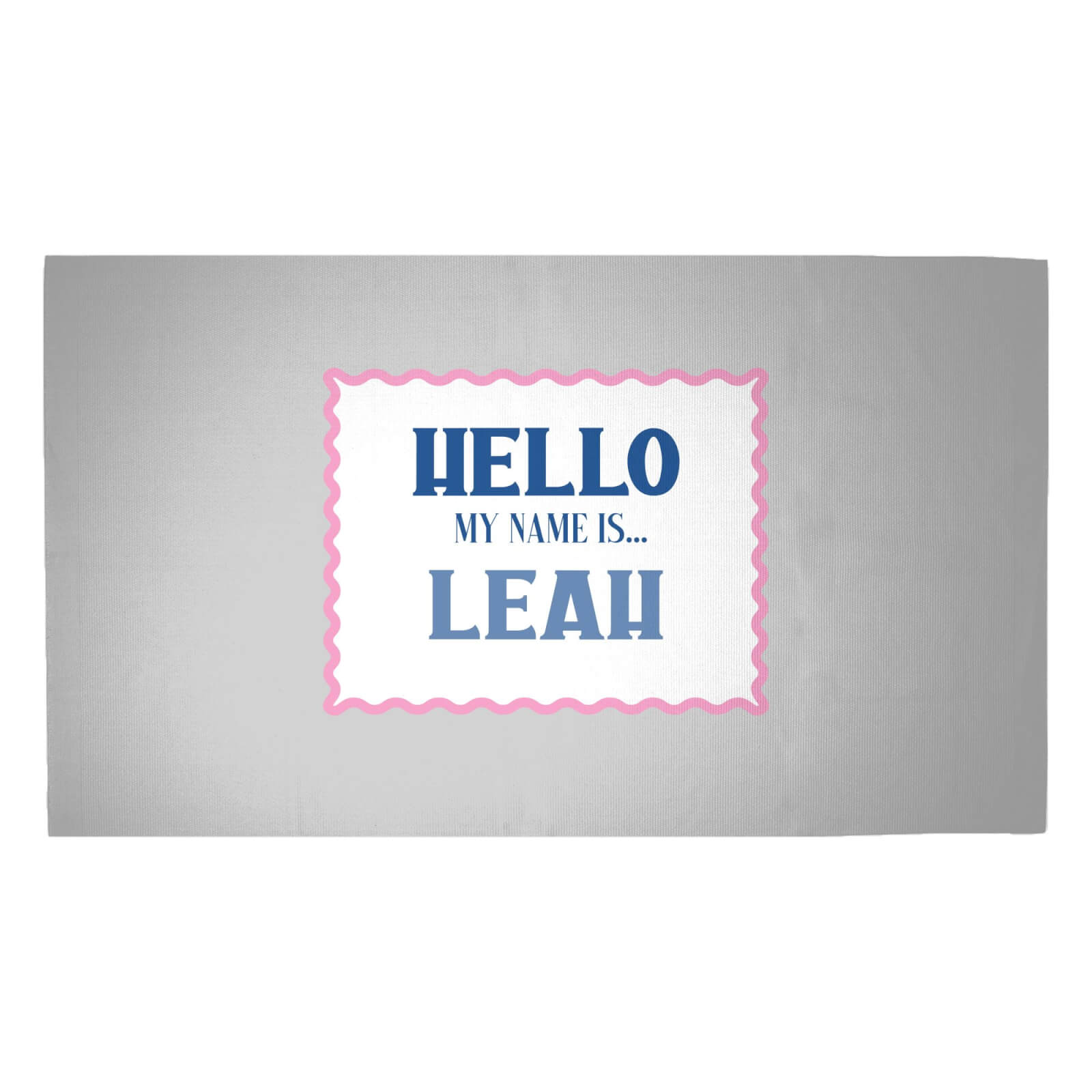 Hello My Name Is Leah Woven Rug - Medium