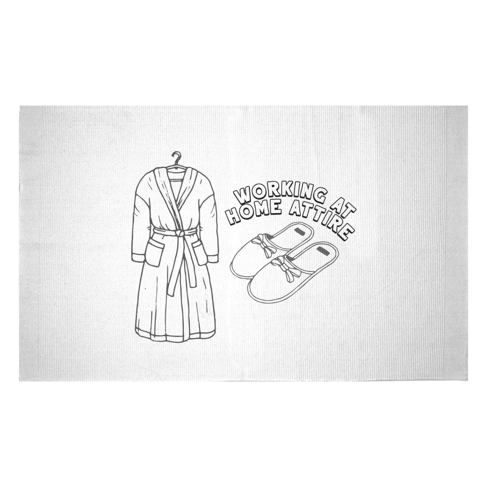 Working At Home Attire Woven Rug - Small