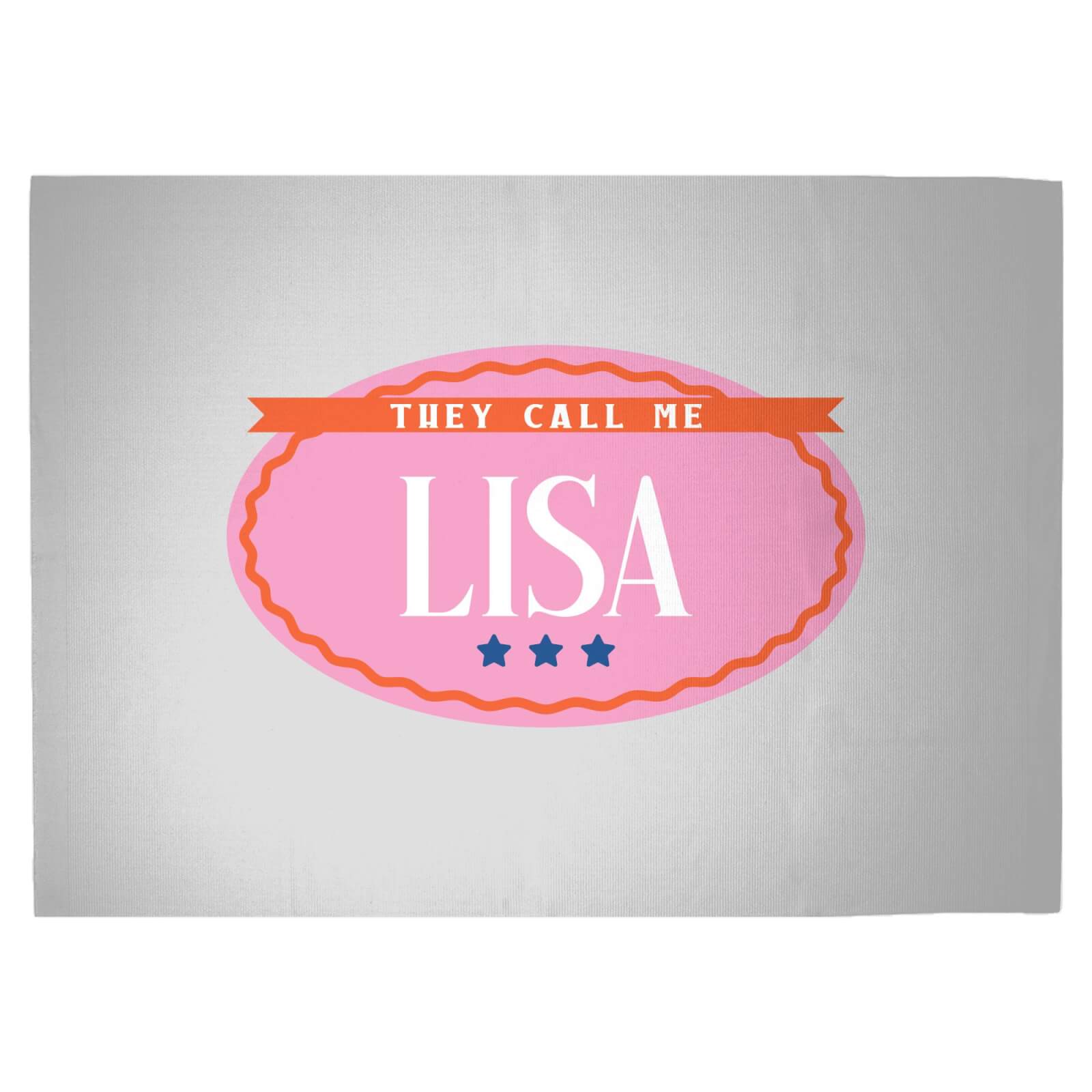 They Call Me Lisa Woven Rug - Large