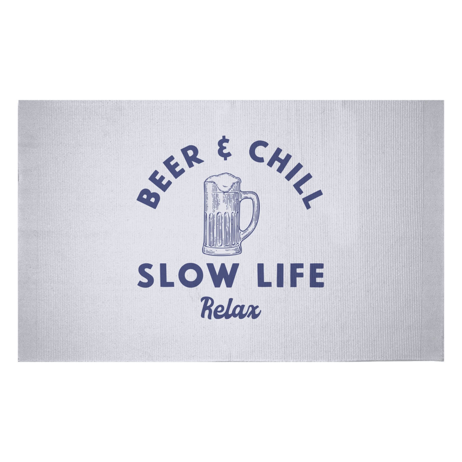 Beer And Chill Woven Rug - Small