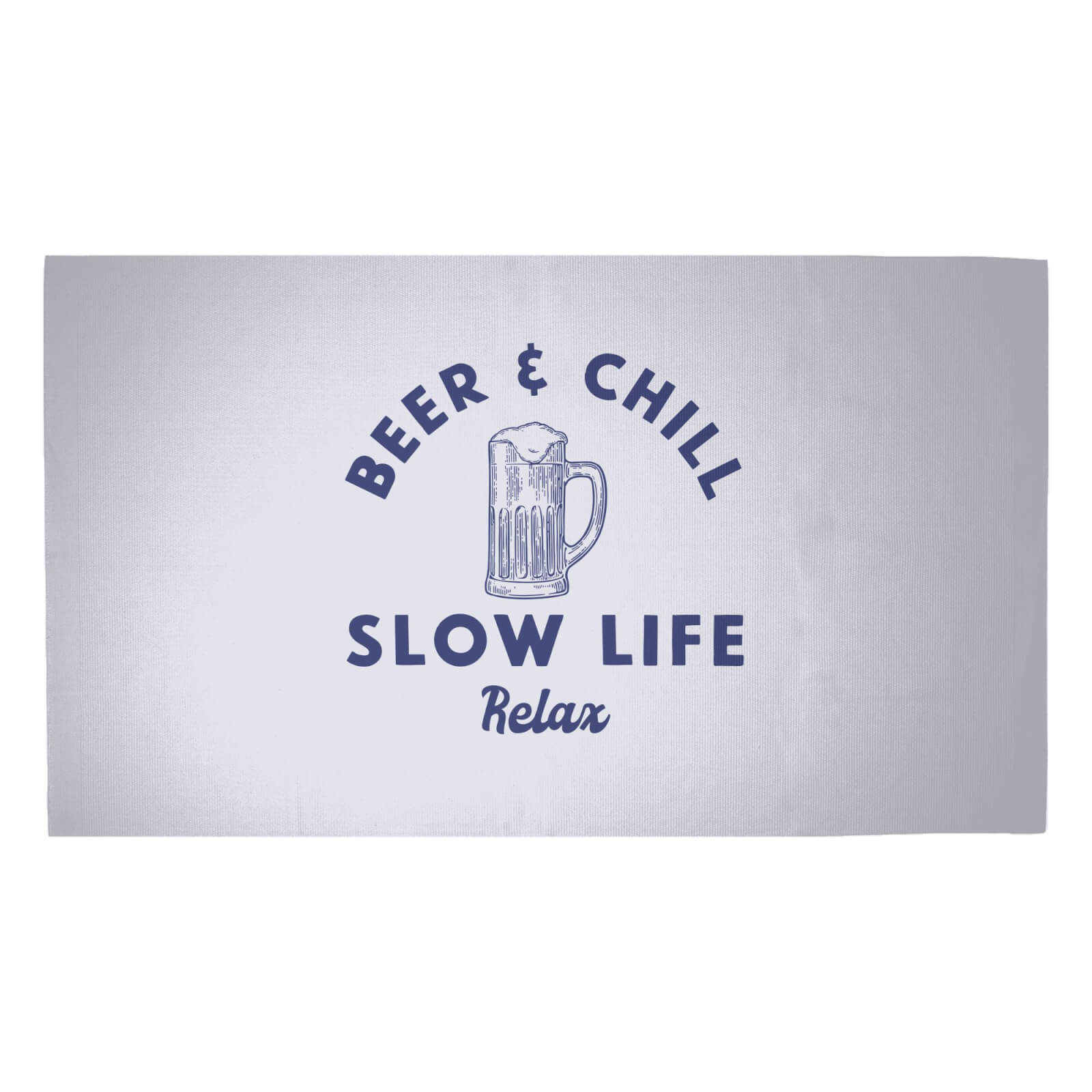Beer And Chill Woven Rug - Medium