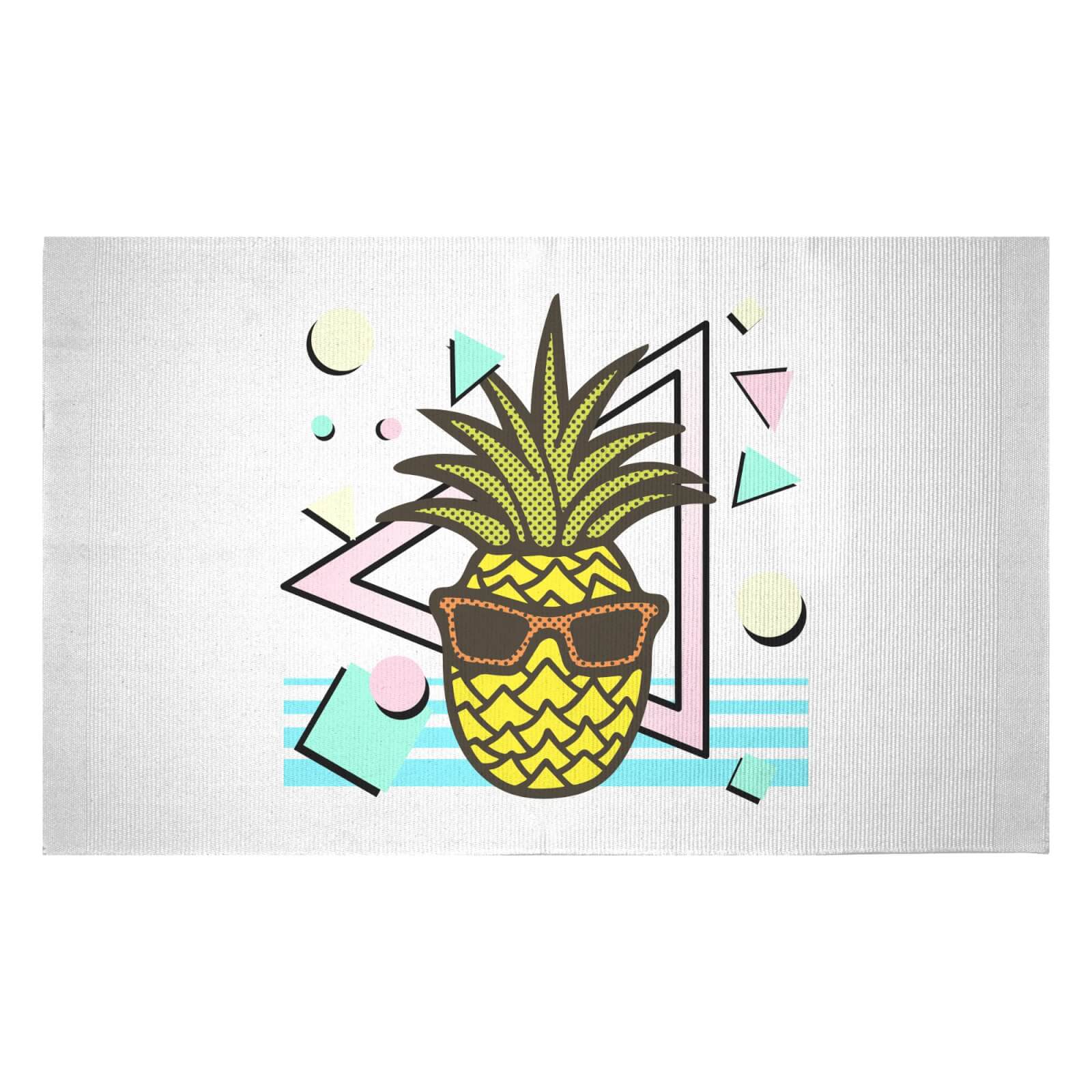 Summer Pineapple Woven Rug - Small