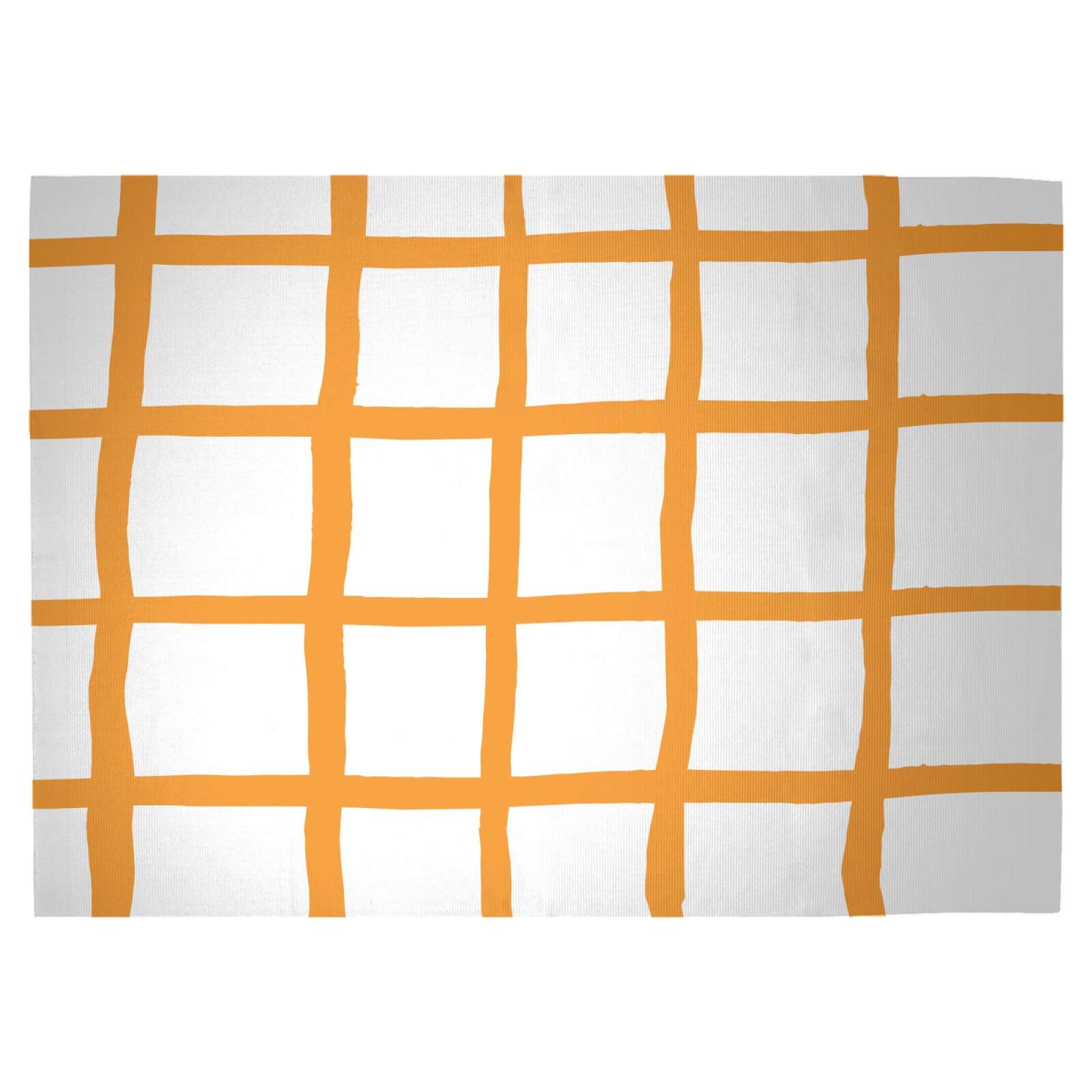 Large Cross Check Woven Rug - Large