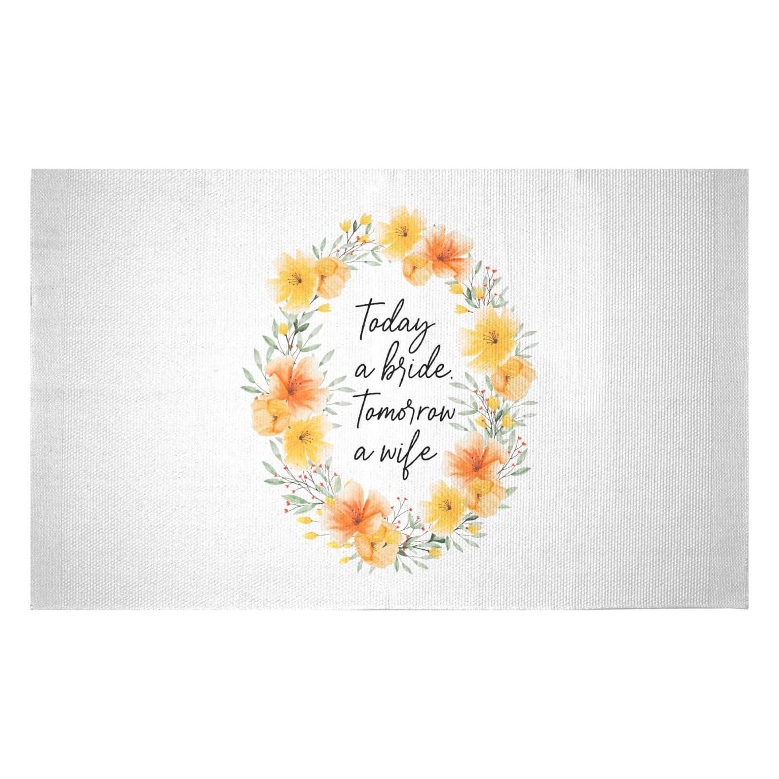 Today A Bride, Tomorrow A Wife Woven Rug - Small