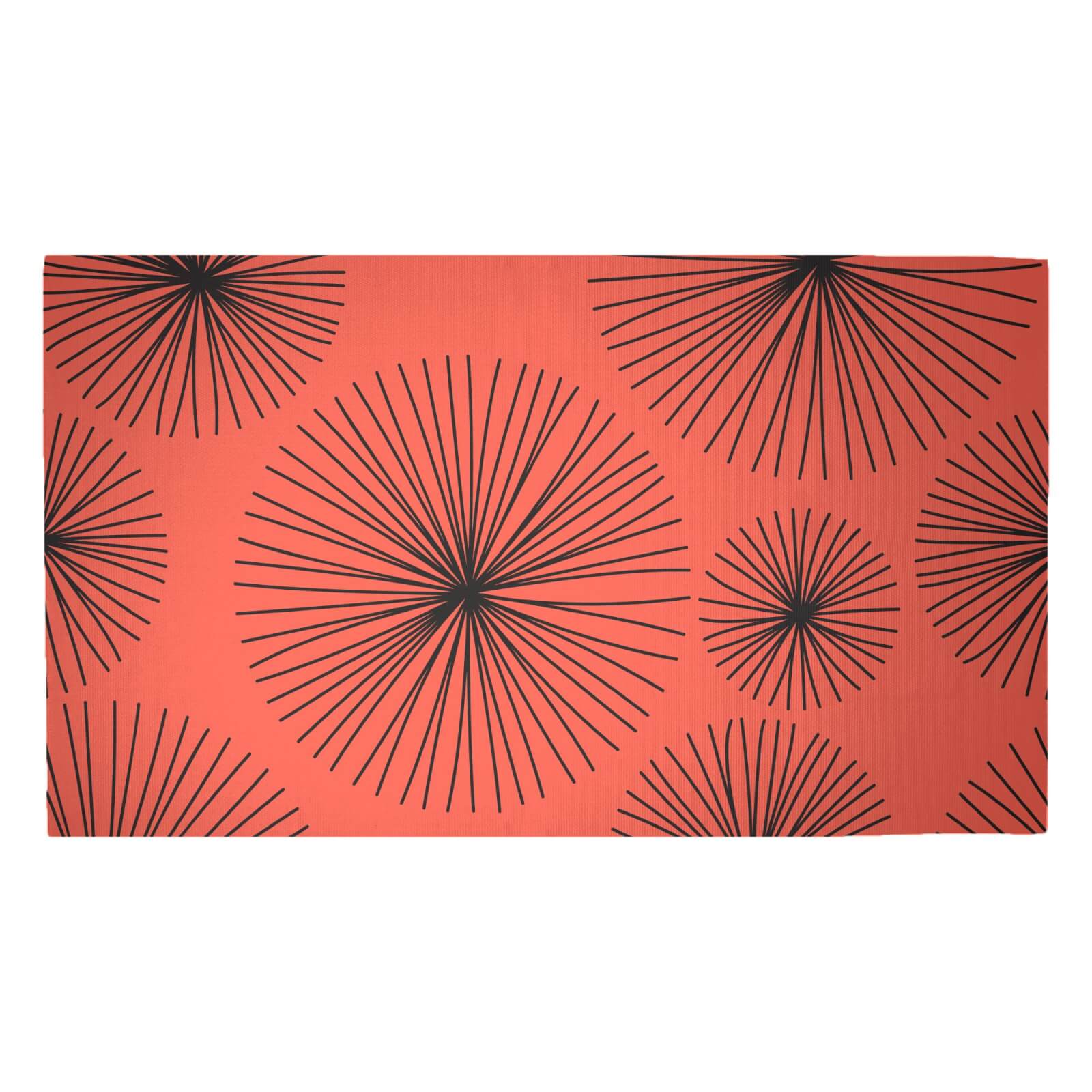 Abstarct Blood Lilly Woven Rug - Medium