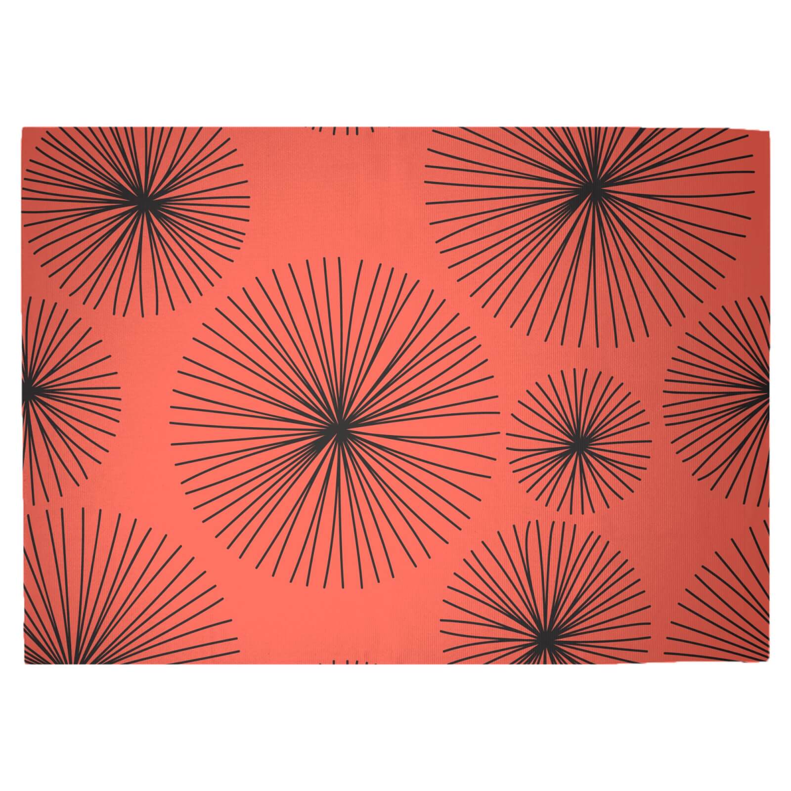 Abstarct Blood Lilly Woven Rug - Large