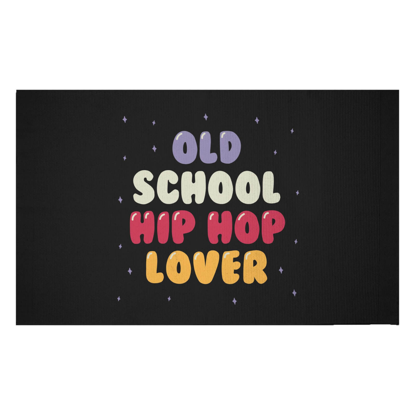 Old School Hip Hop Lover Woven Rug - Small