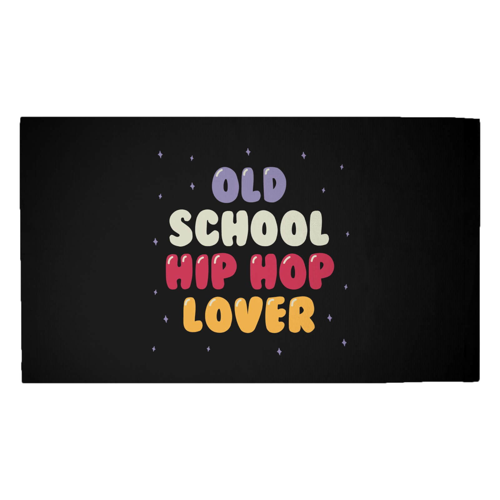 Old School Hip Hop Lover Woven Rug - Medium