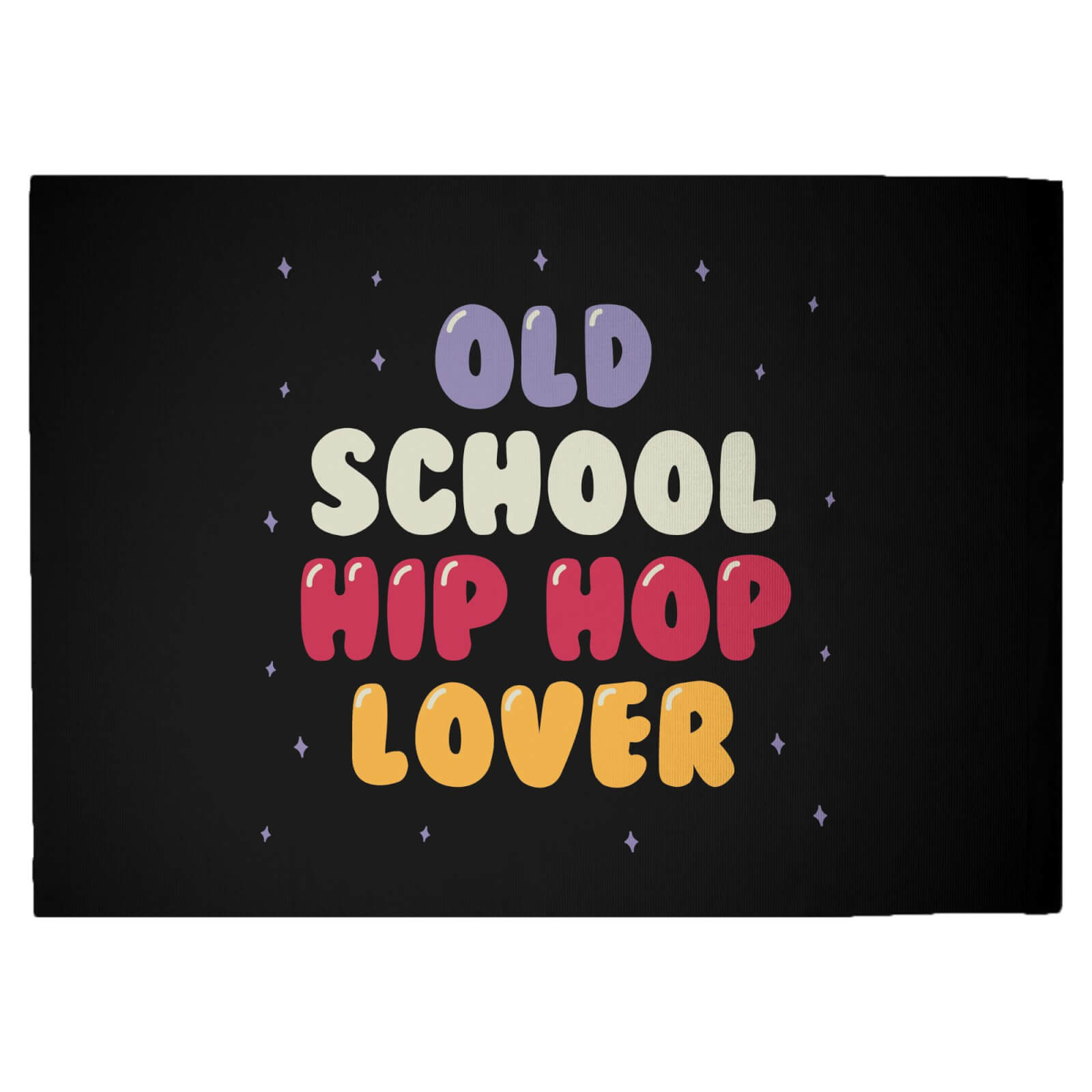 Old School Hip Hop Lover Woven Rug - Large