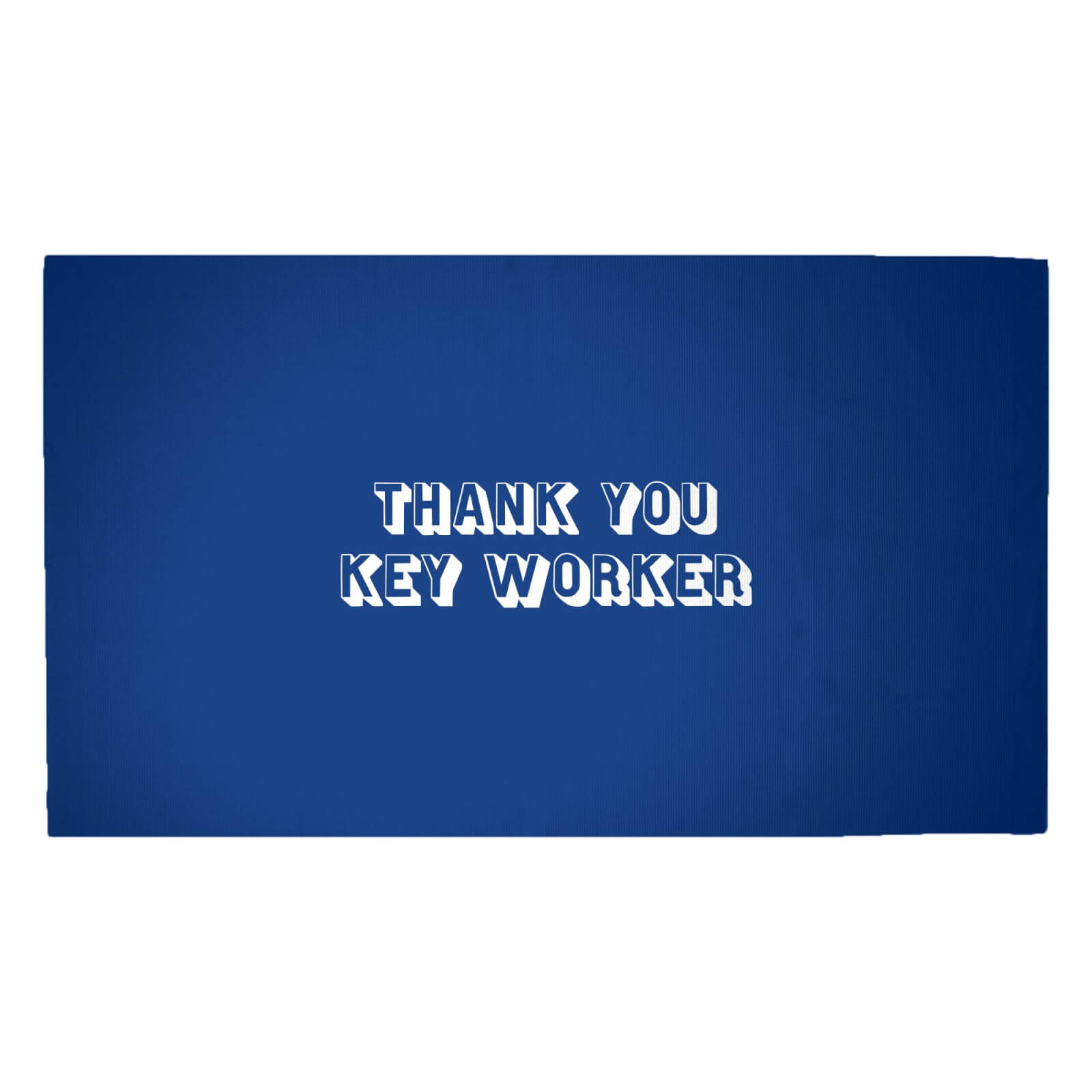 Thank You Key Worker Woven Rug - Medium