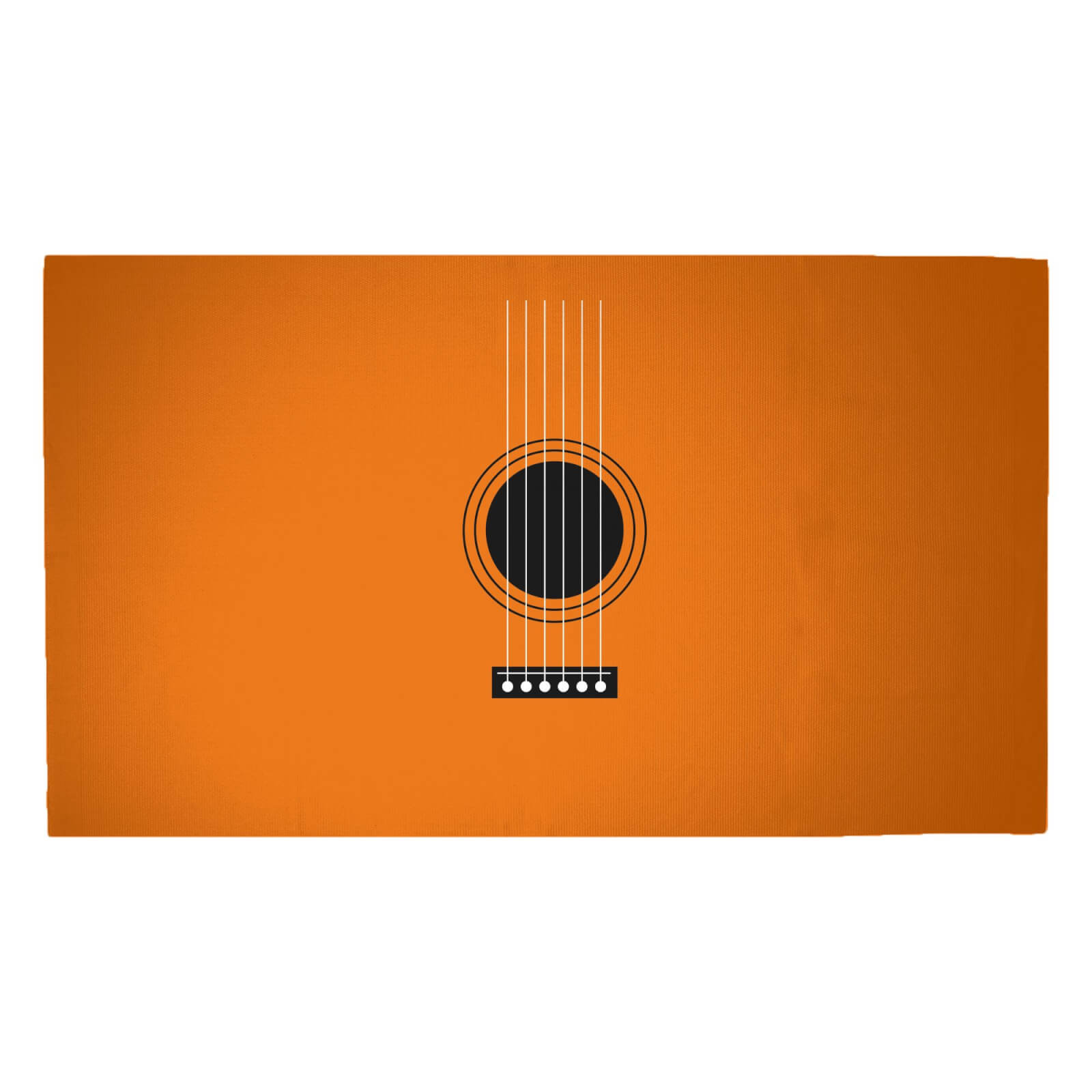 Guitar Close Up Woven Rug - Medium