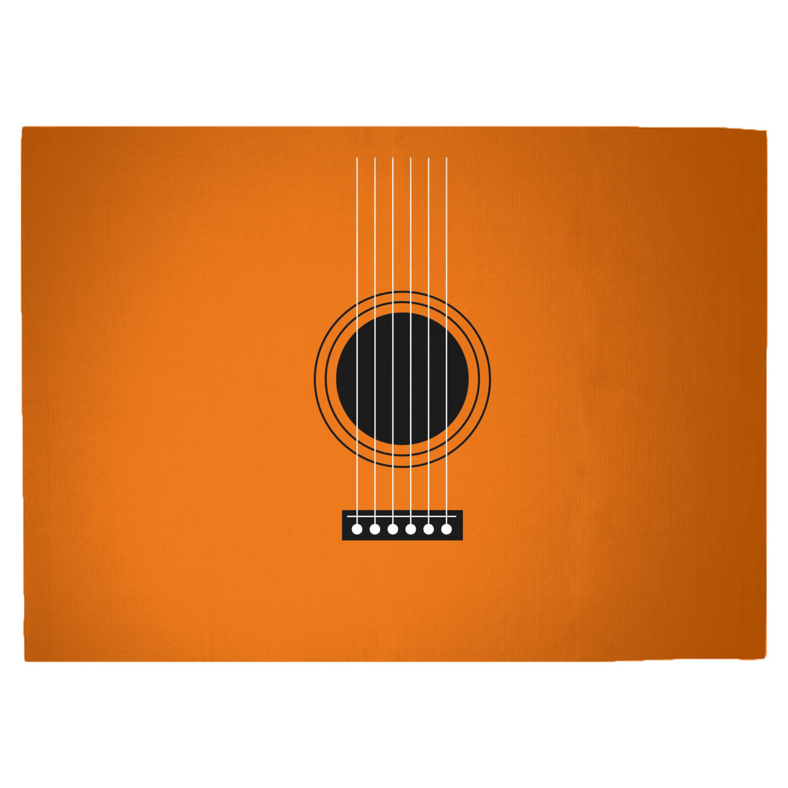 Guitar Close Up Woven Rug - Large